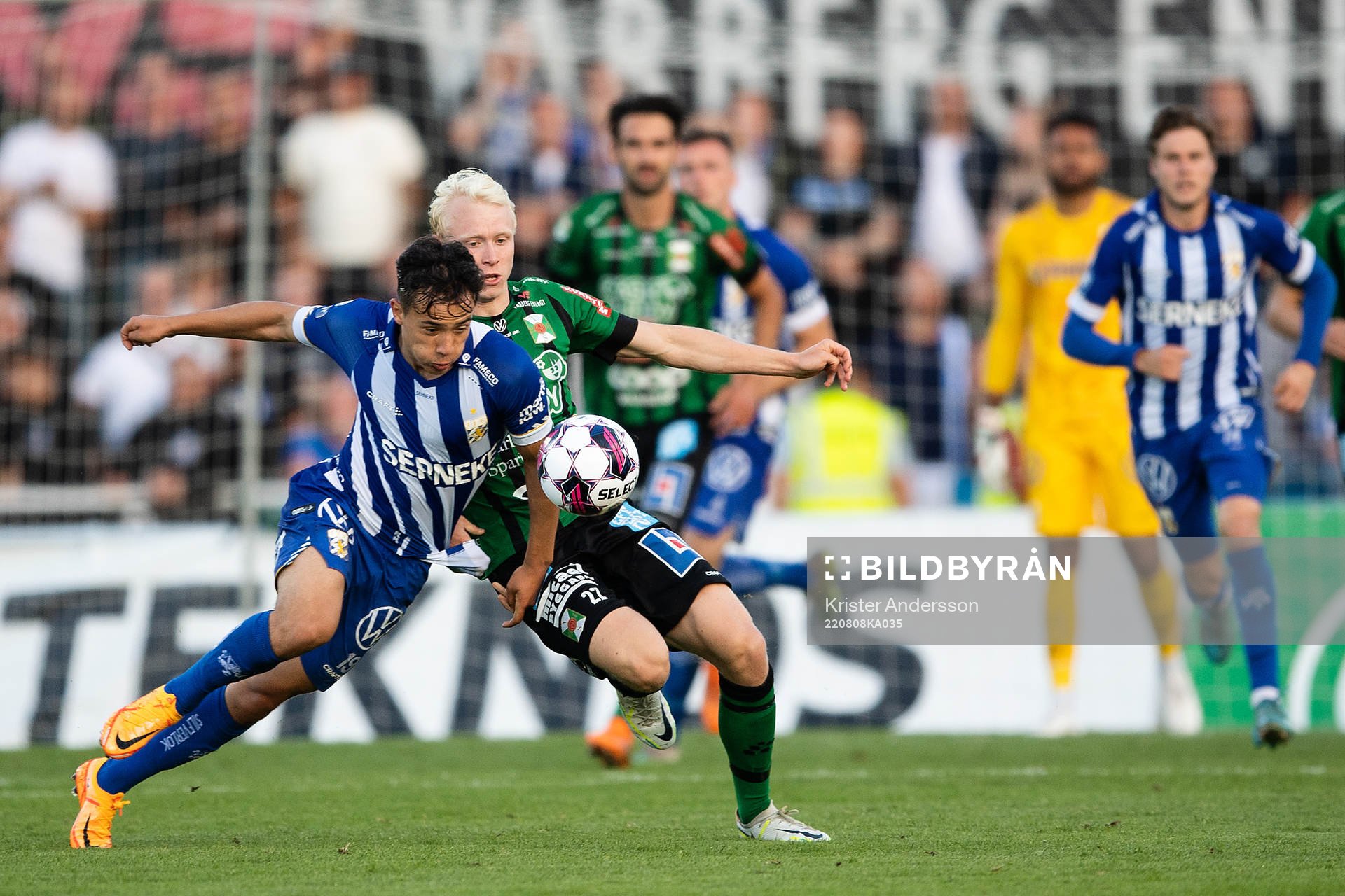 IFK Göteborgs Hussein Carneil och Varbergs André Boman