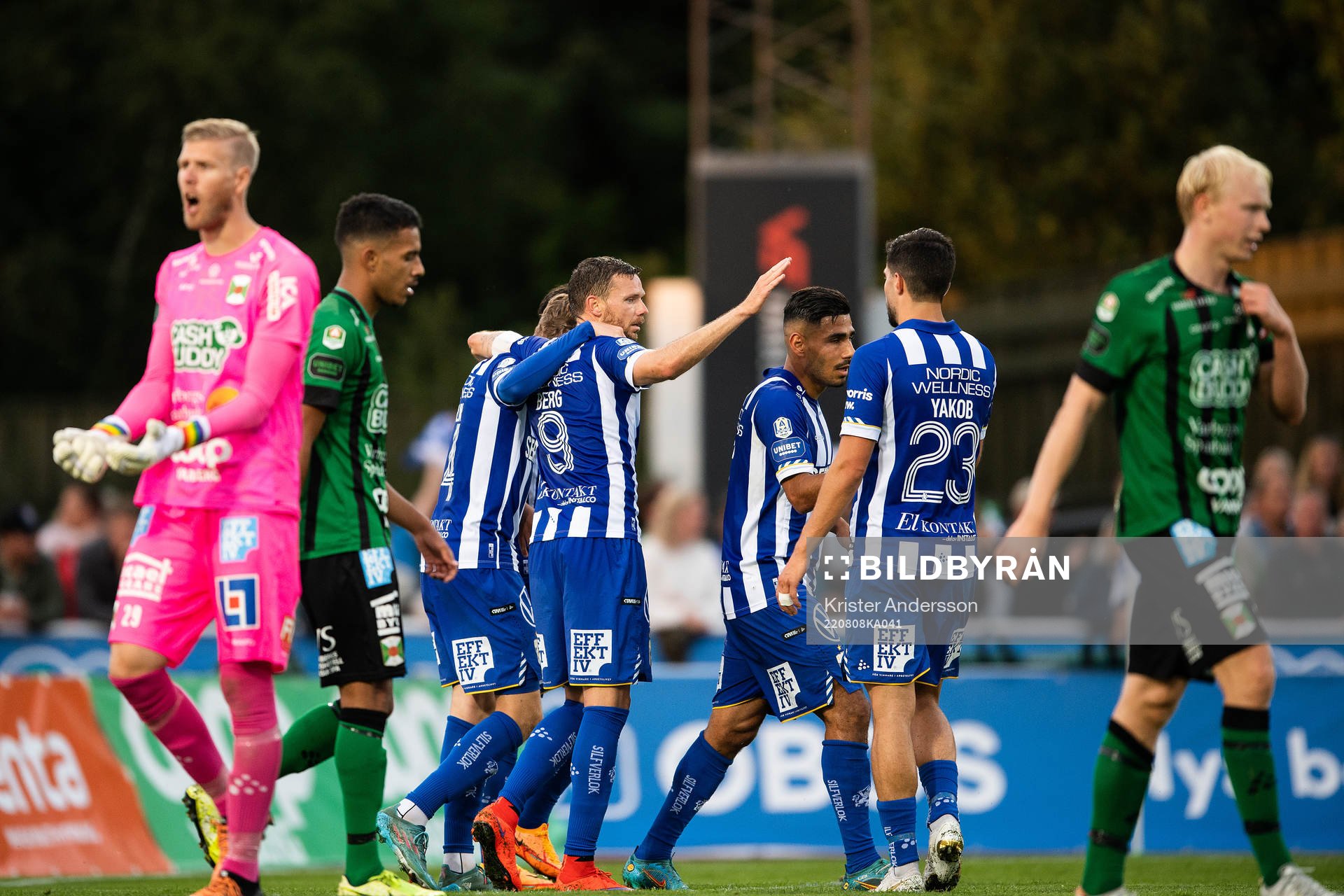 IFK Göteborgs Marcus Berg och Gustaf Norlin jublar