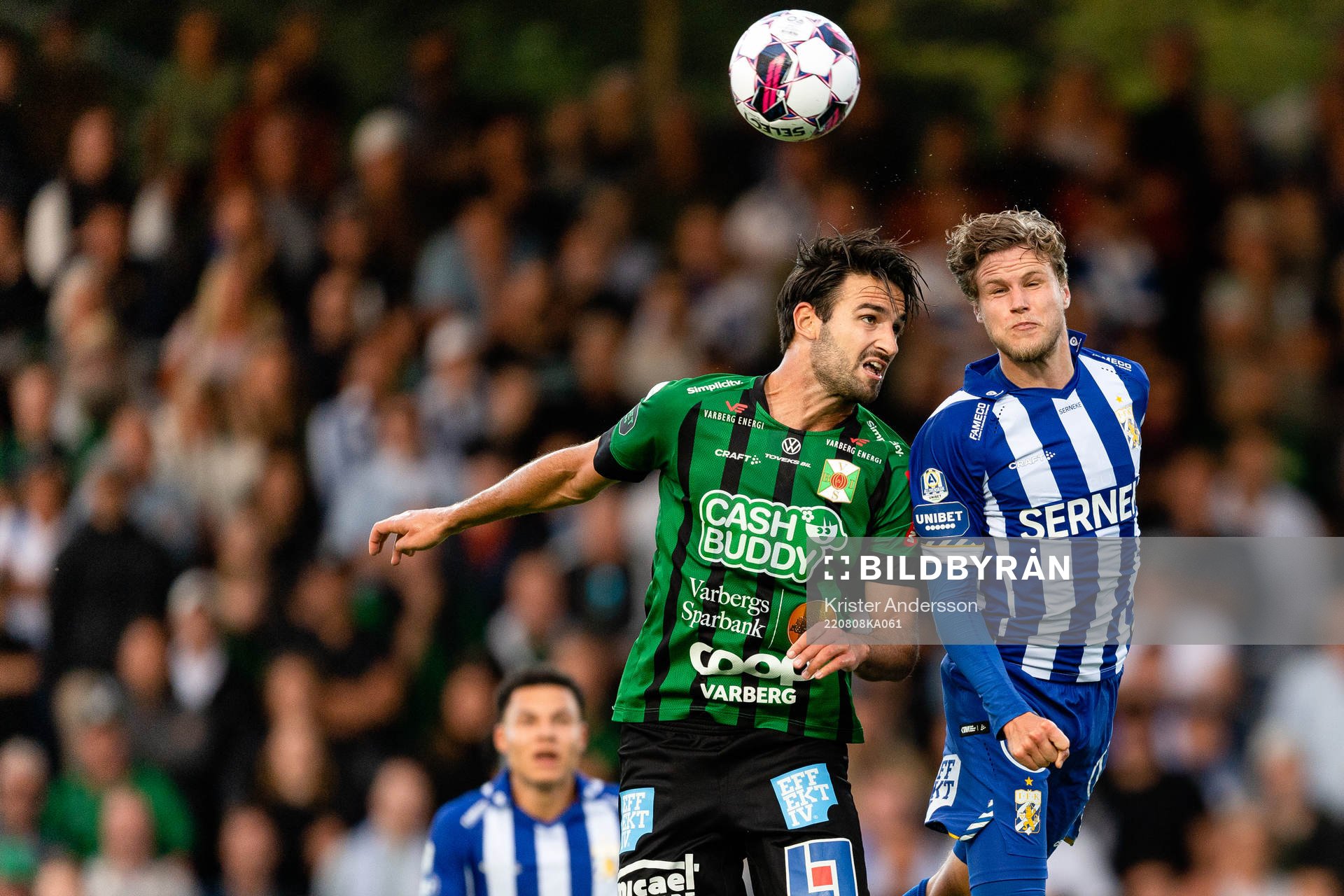 Varbergs Oliver Stanisic och IFK Göteborgs Gustaf Norlin