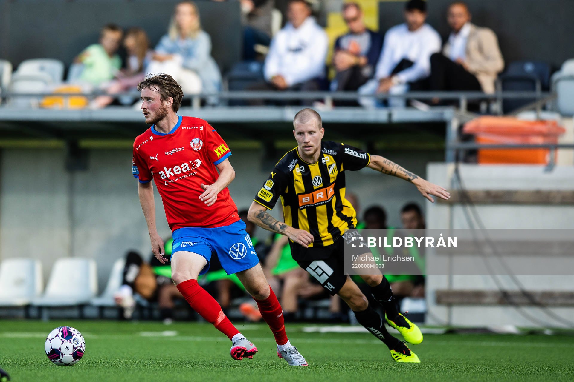 Helsingborgs Rasmus Jönsson och Häckens Simon Gustafson