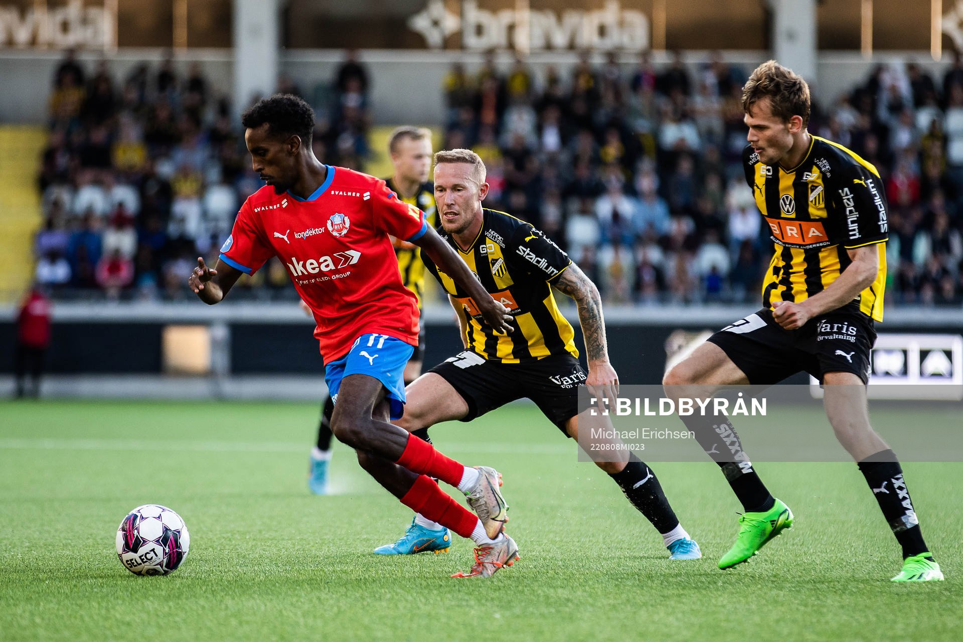 Helsingborgs Taha Ali mot Häckens Mikkel Rygaard Jensen