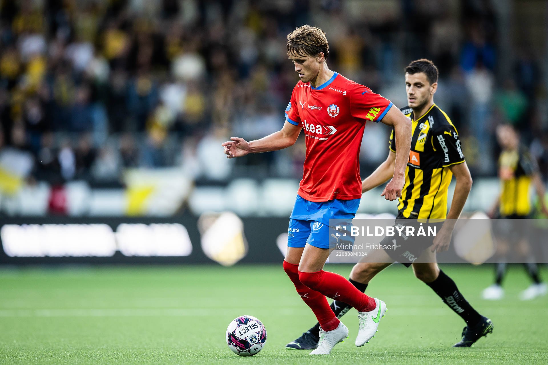 Helsingborgs Thomas Rogne och Häckens Alexander Jeremejeff