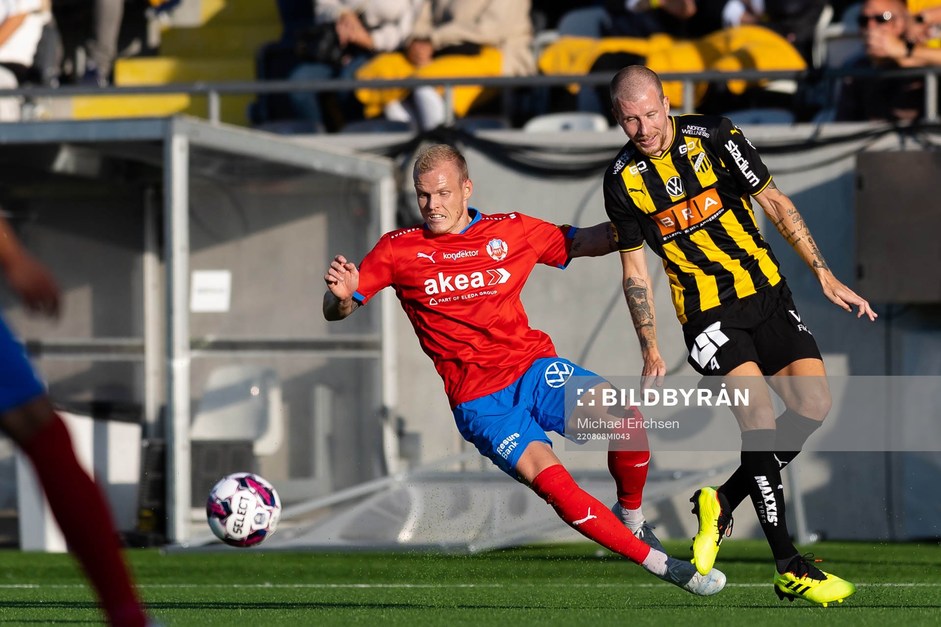 Helsingborgs Philip Rejnhold och Häckens Simon Gustafson