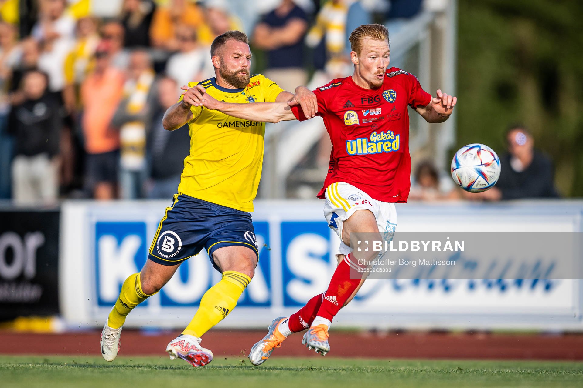 Ängelholms Emil Åberg och Falkenbergs Linus Borgström