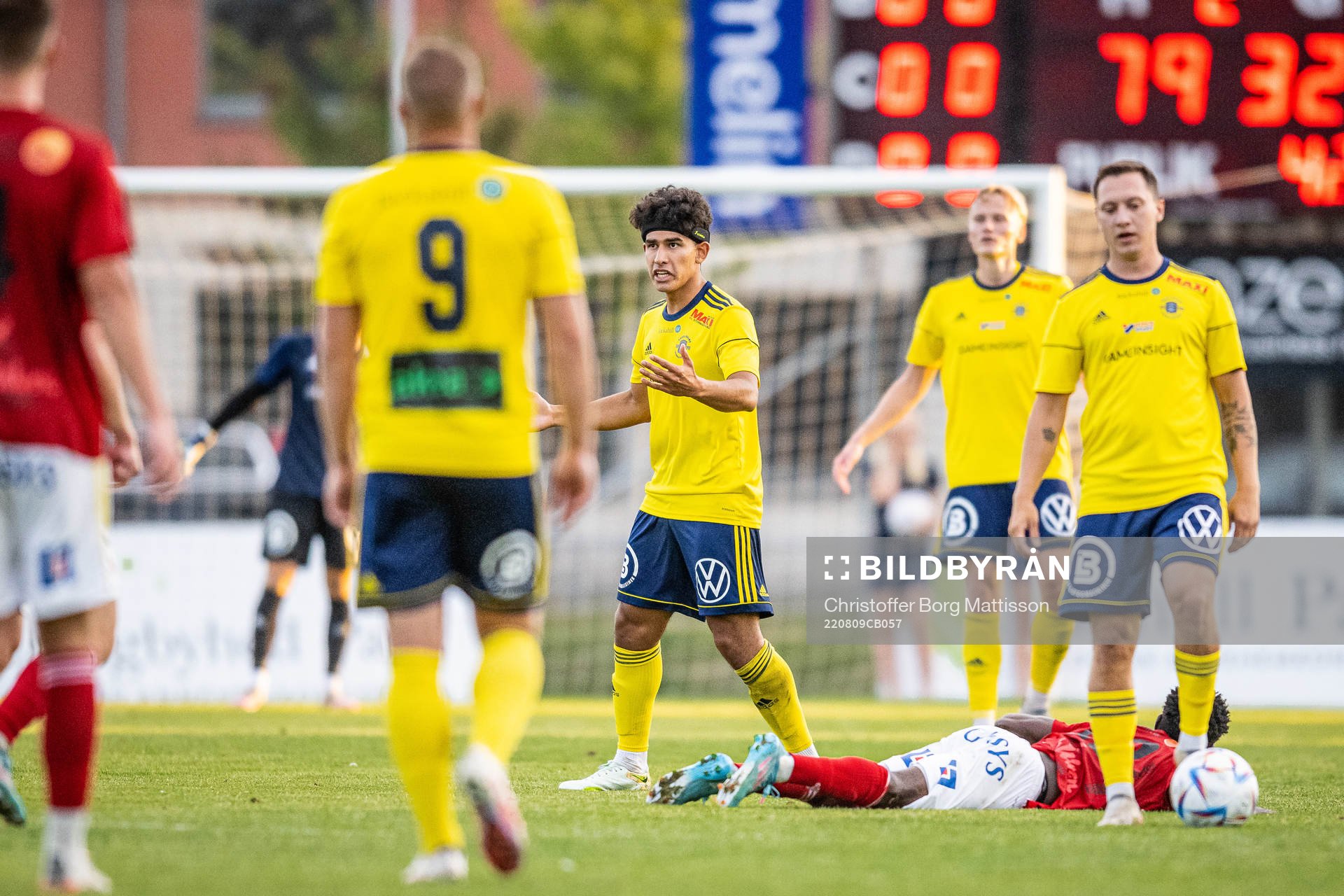 Ängelholms Victor Göransson reagerar