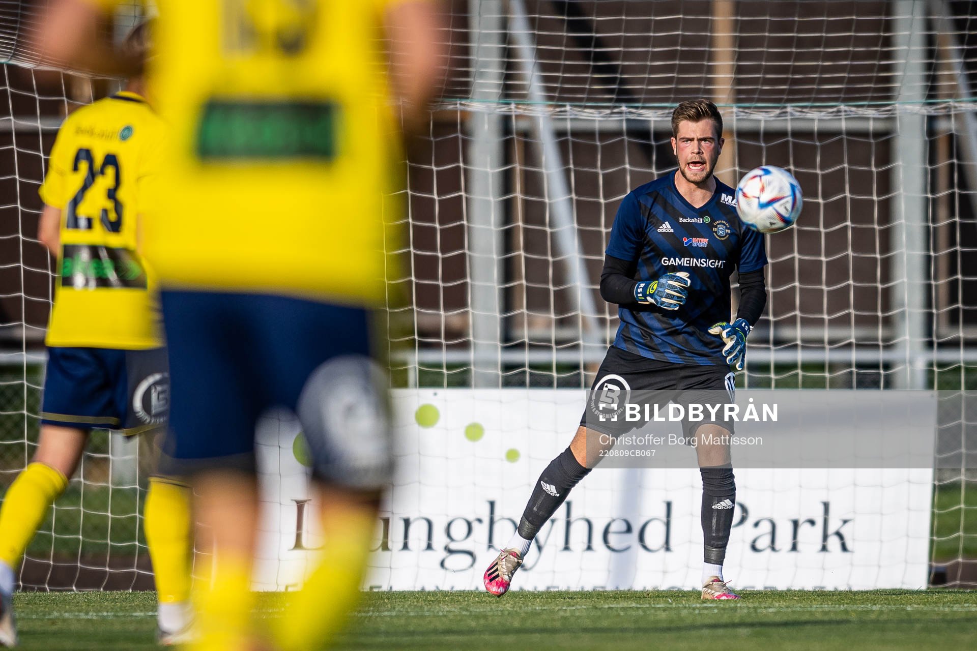 Ängelholms målvakt Robin Streifert