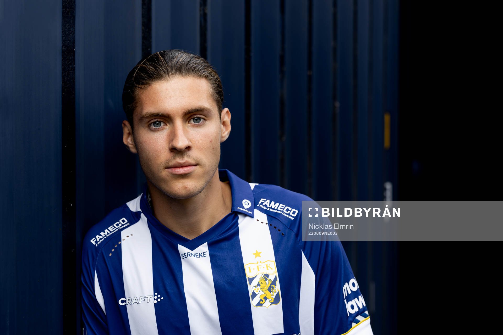  IFK Göteborgs nyförvärv Eman Markovic poserar för ett porträtt den 9 augusti 2022 i Göteborg. 
