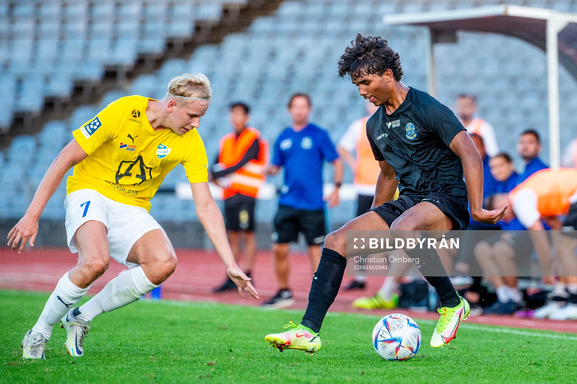 IFK Malmös Jakob Andersson mot Lunds August Sandström