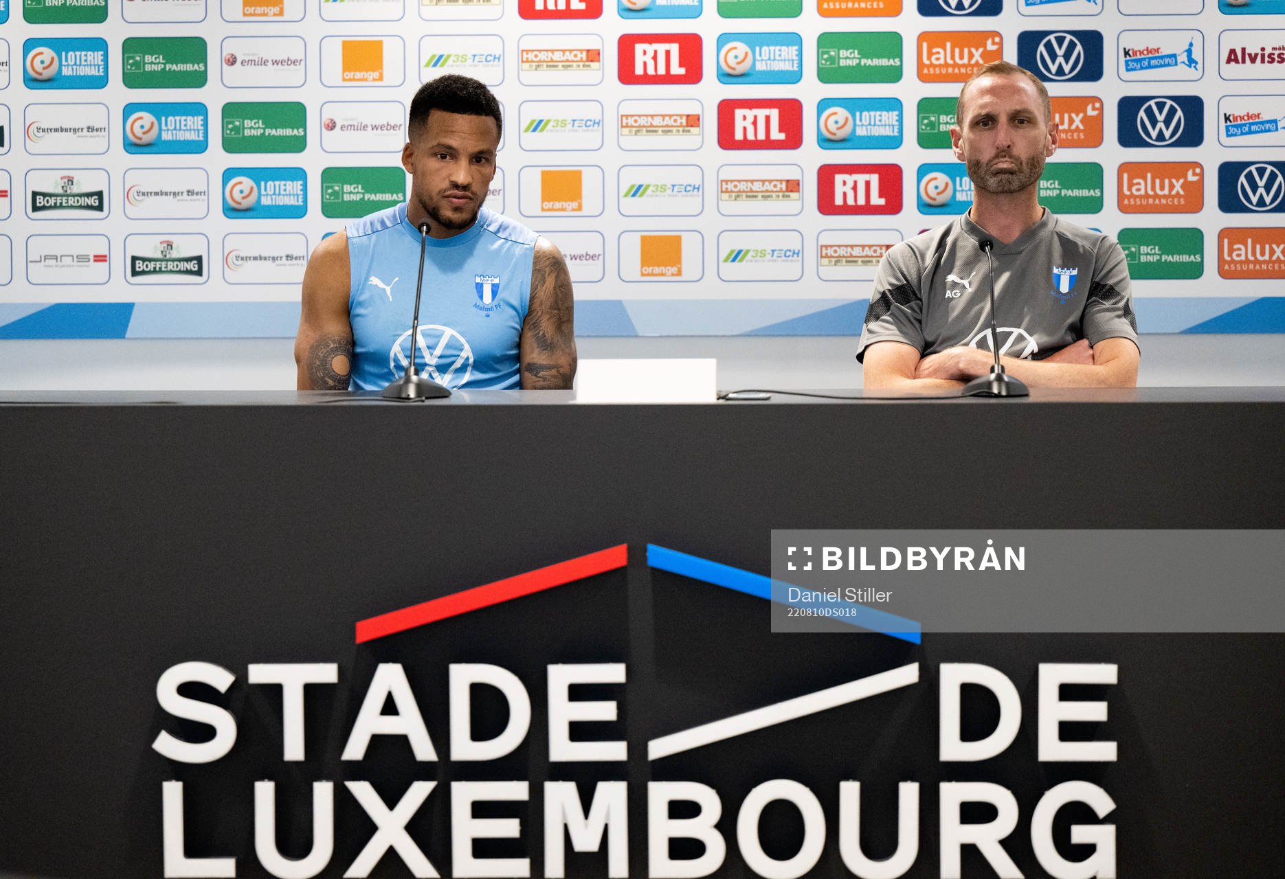 Martin Olsson and head coach Andreas Georgson