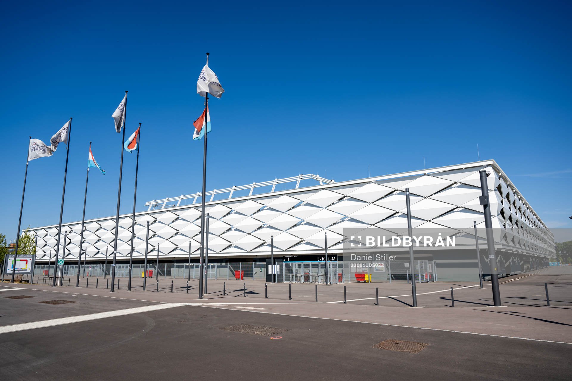 Exterior of the arena Stade de Luxembourg