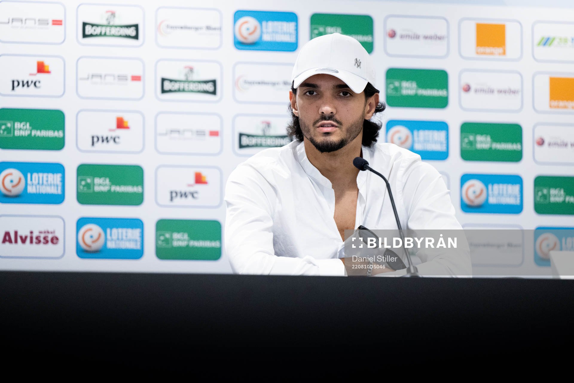 Aldin Skenderovic of Diddeleng during a press meeting on August 10, 2022 in Luxembourg. 