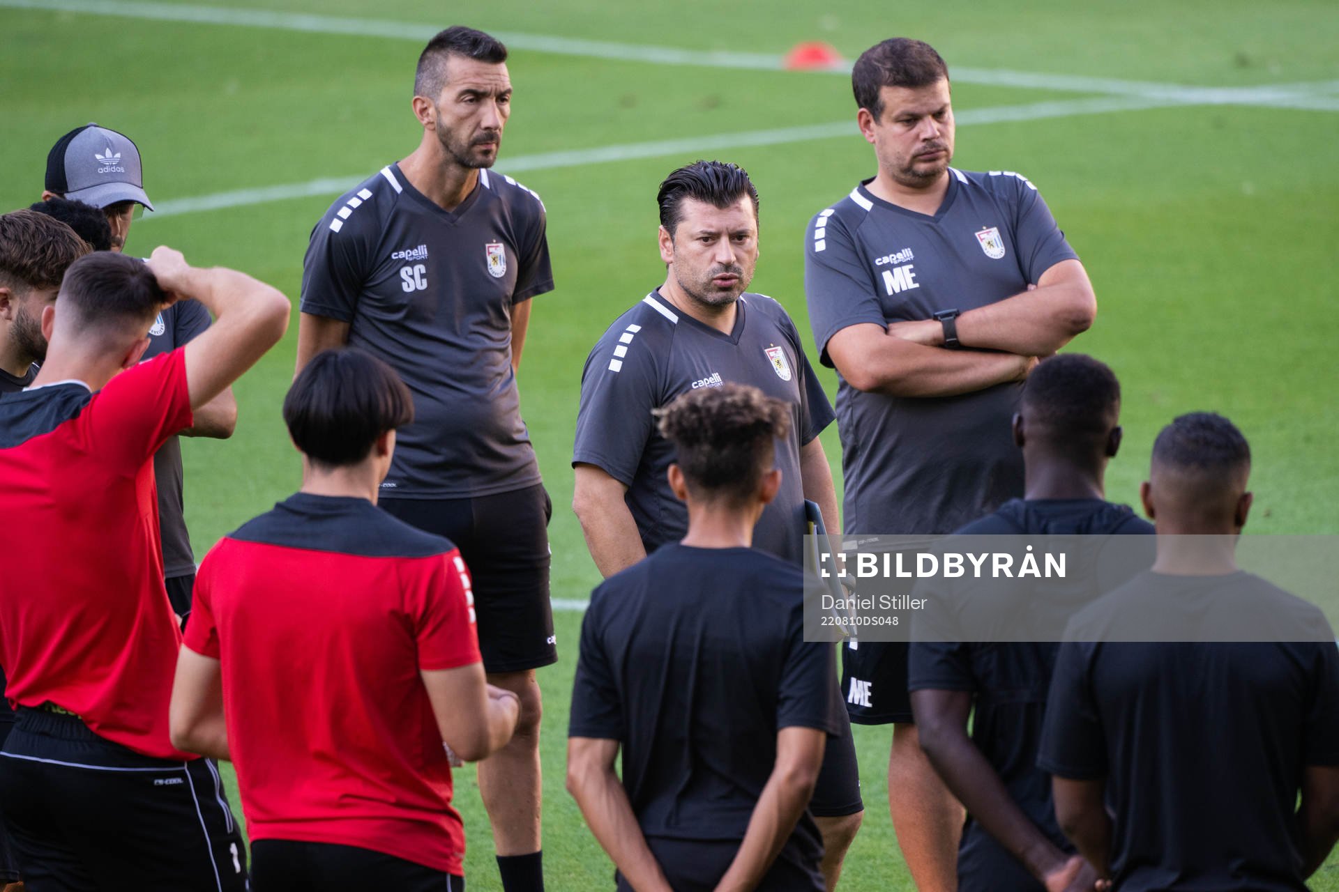 Head coach Carlos Fanguerio of Diddeleng during a training session on August 10, 2022 in Luxembourg. 