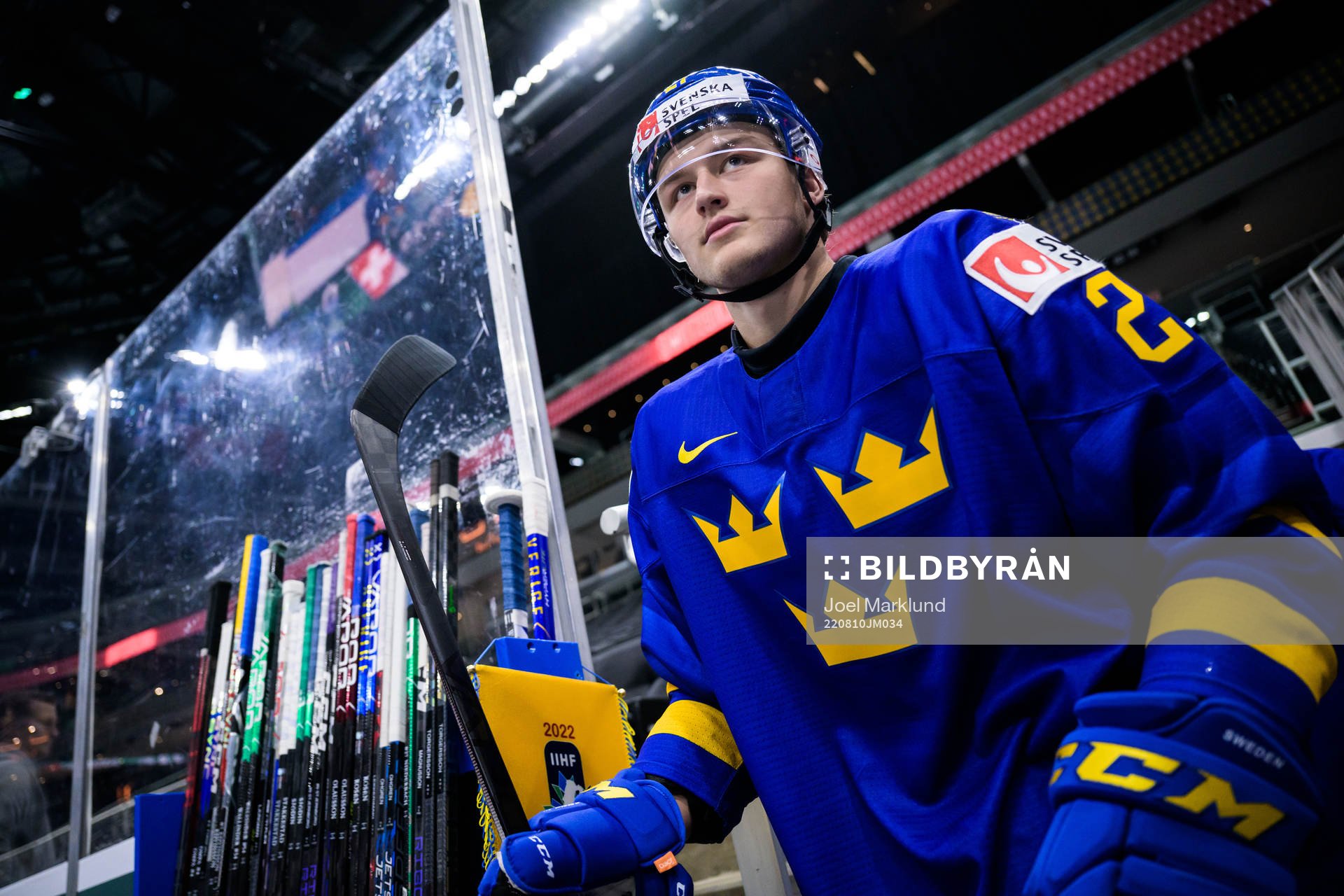 Oskar Olausson of Sweden at warm-up