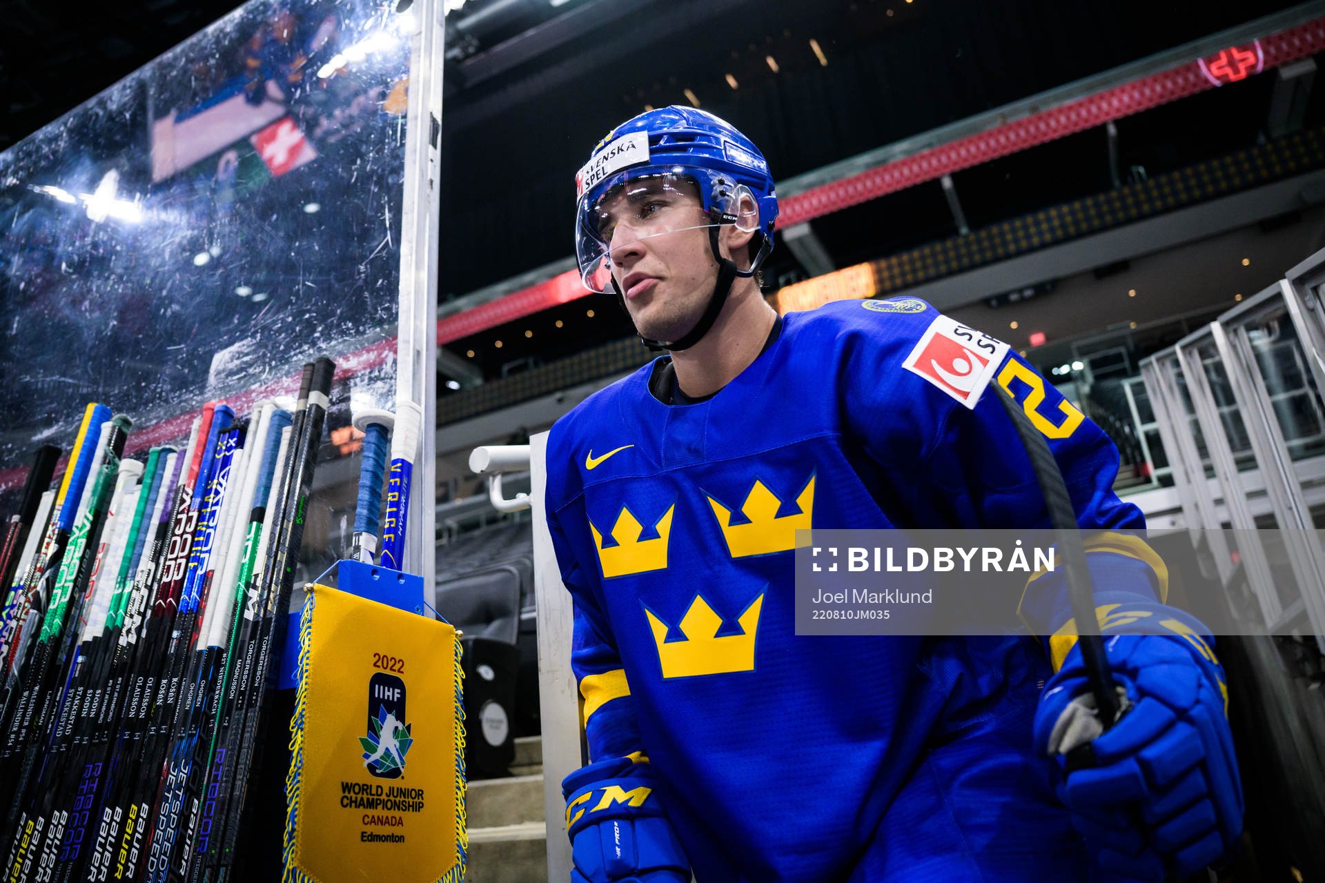 Daniel Torgersson of Sweden at warm-up