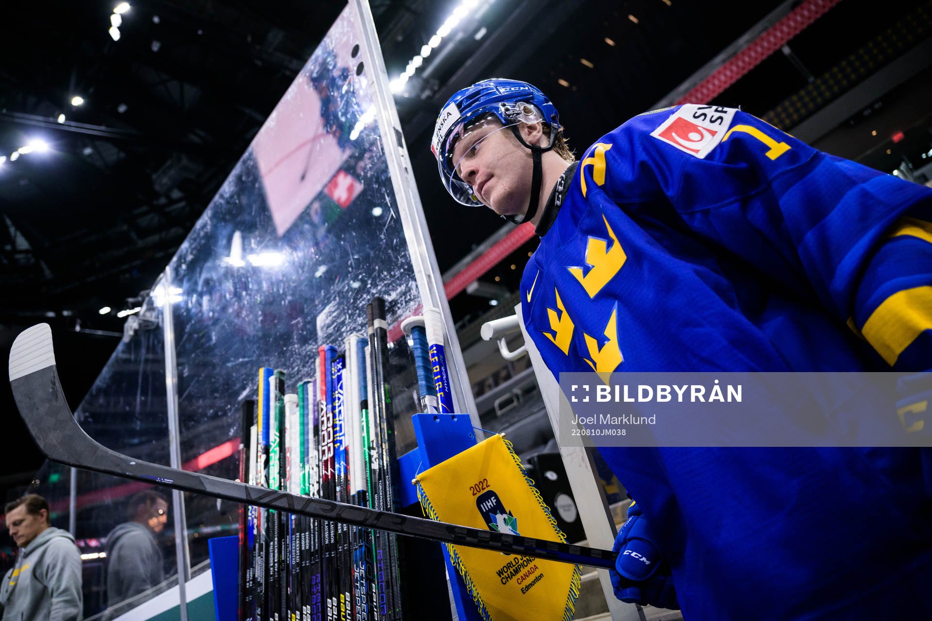 Åke Stakkestad of Sweden at warm-up