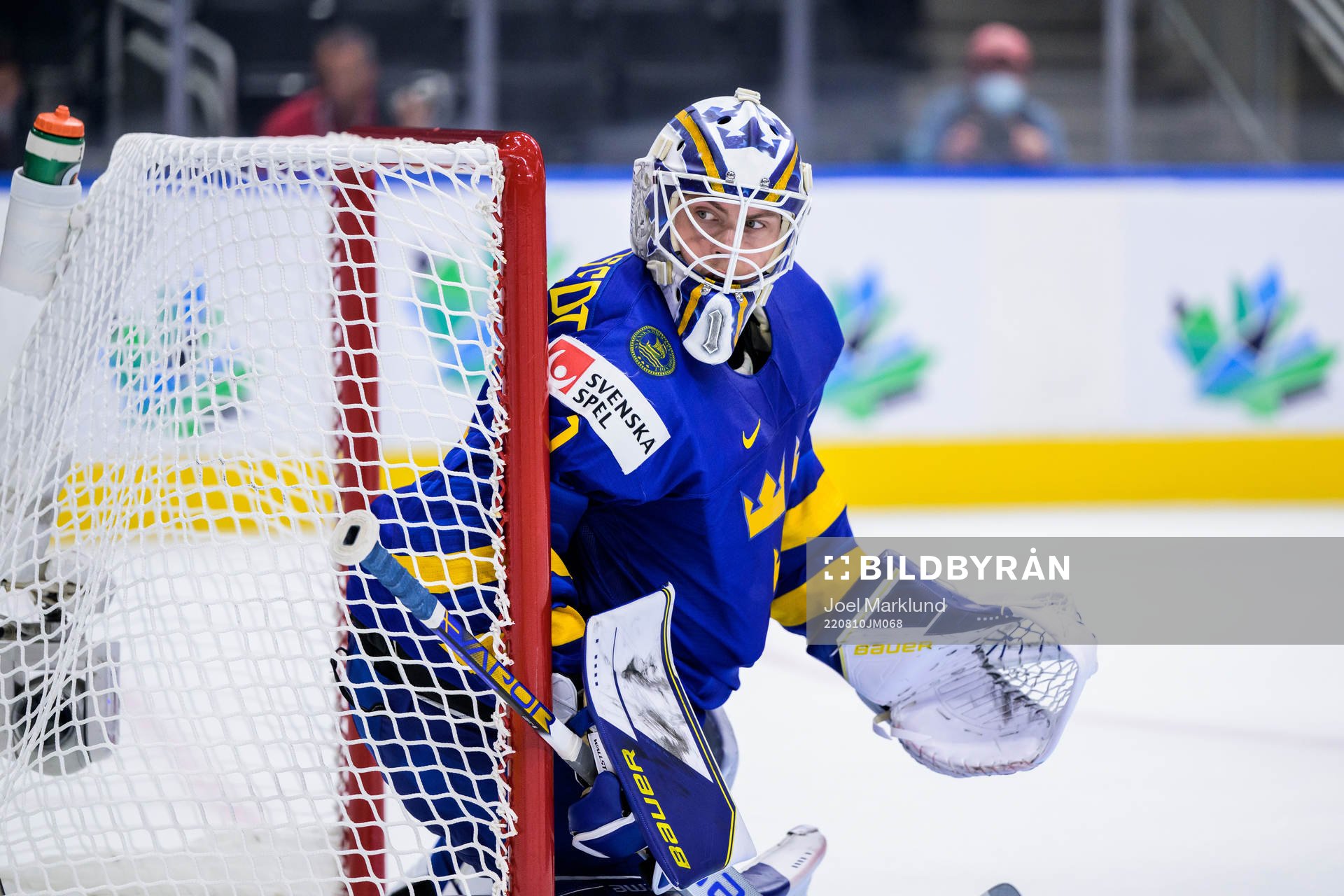 goaltender Jesper Wallstedt of Sweden