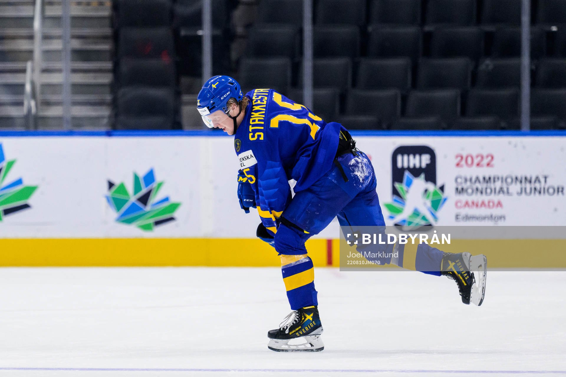 Åke Stakkestad of Sweden in pain