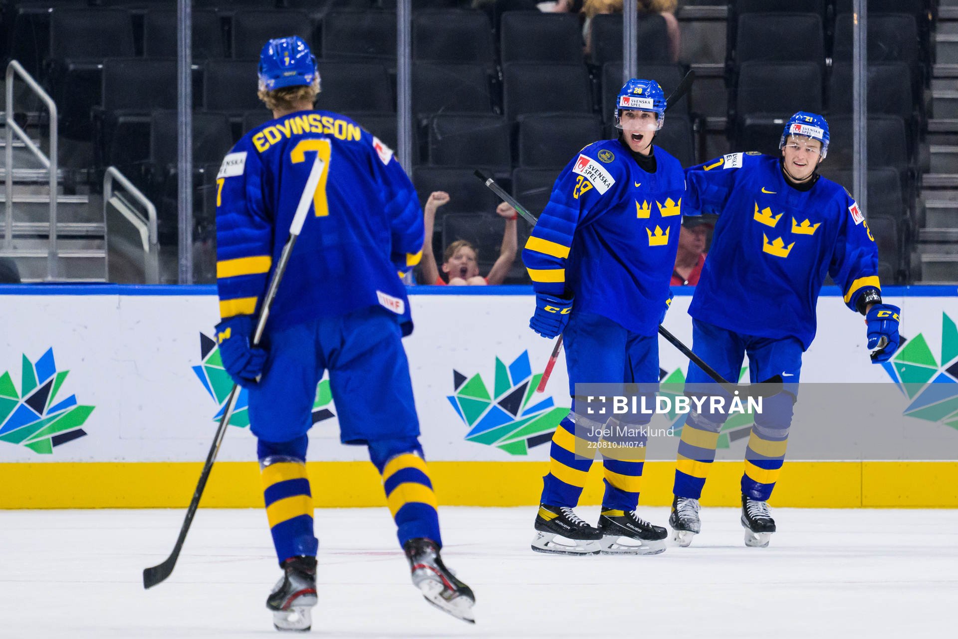 Daniel Torgersson of Sweden celebrate with Simon Edvinsson