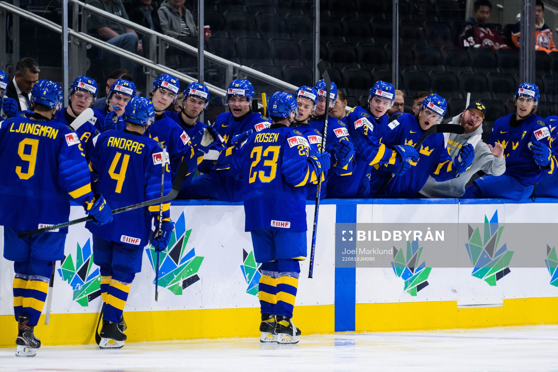 Isak Rosén of Sweden celebrates