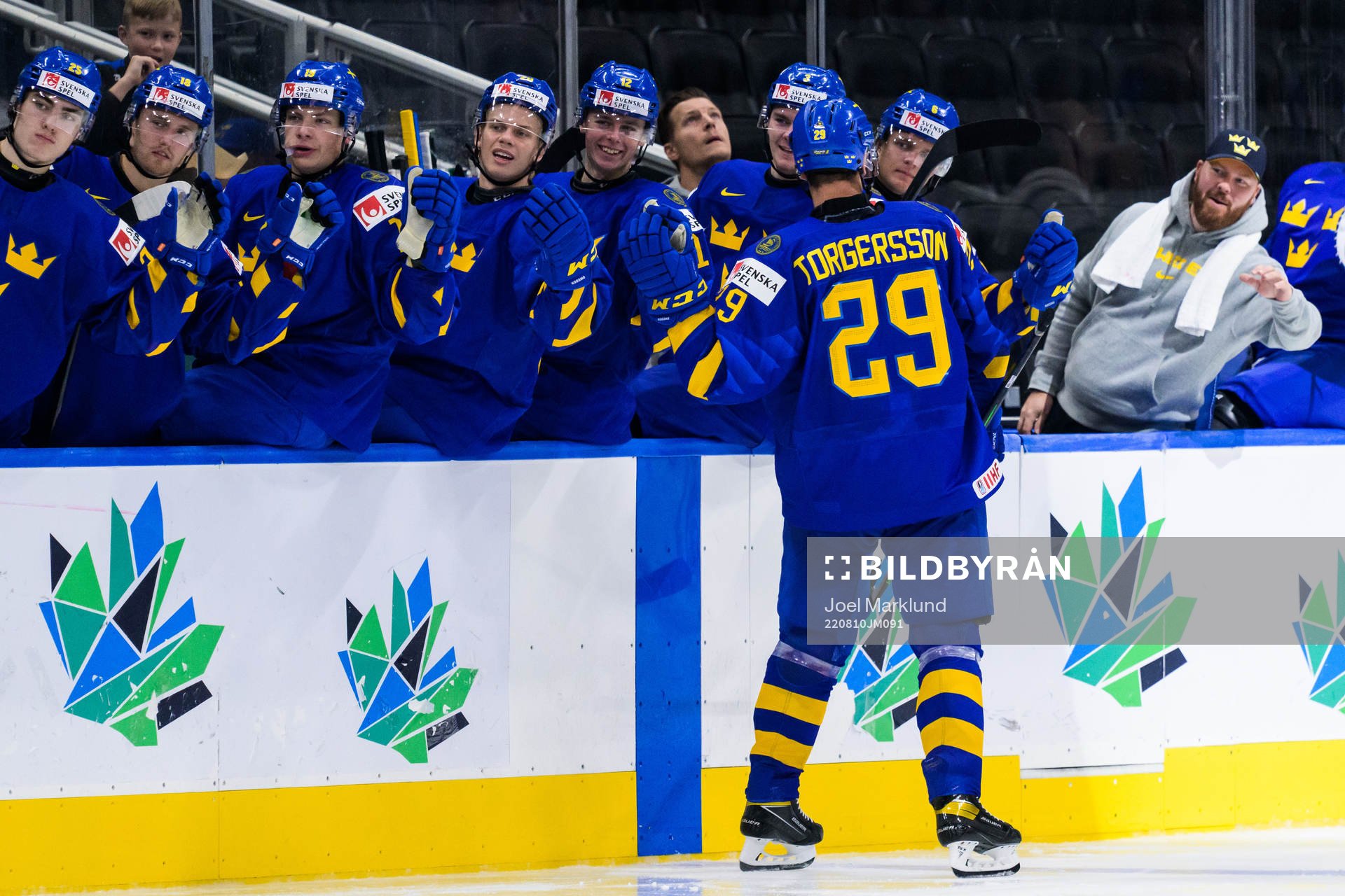 Daniel Torgersson of Sweden celebrates