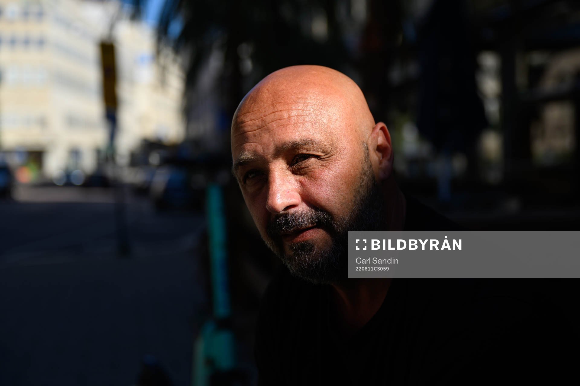 Utsiktens tränare Bosko Orovic blir intervjuad