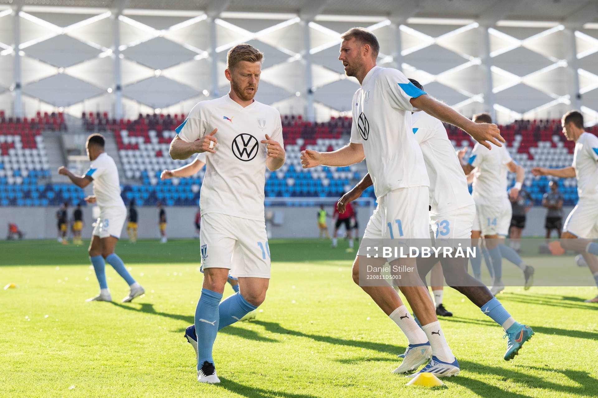 Anders Christiansen and Ola Toivonen of Malmö FF