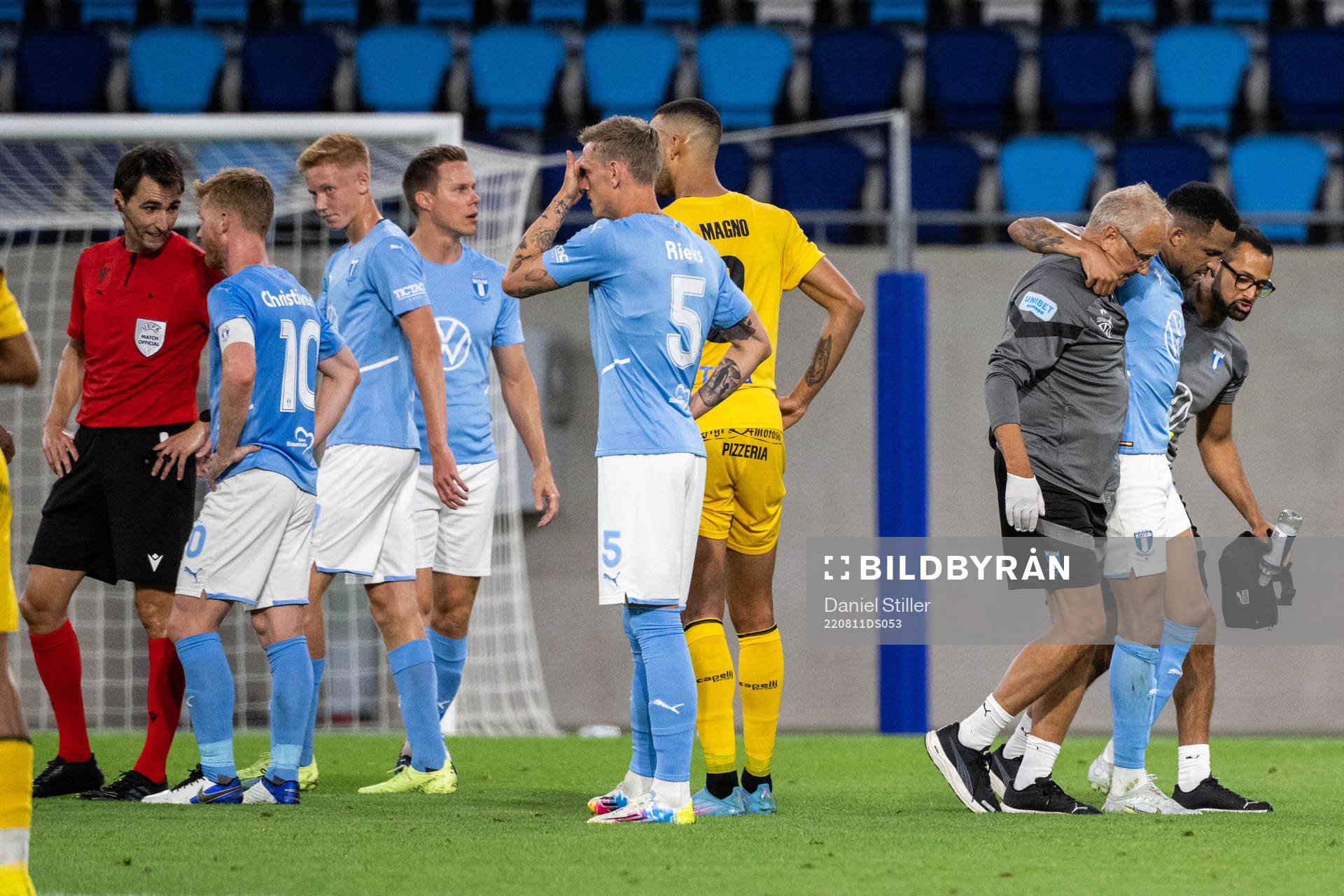 Martin Olsson of Malmö in pain
