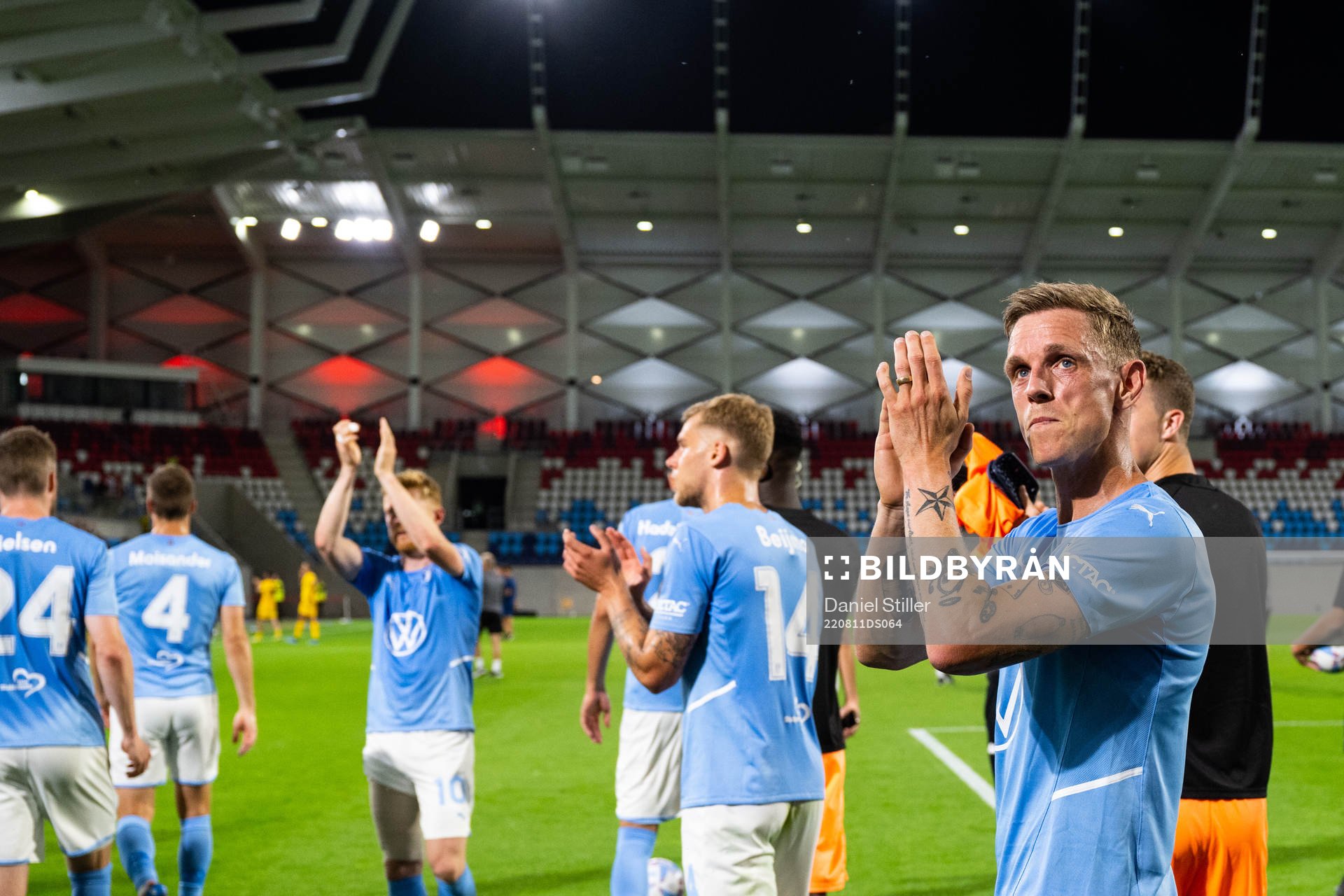 Søren Rieks of Malmö celebrates