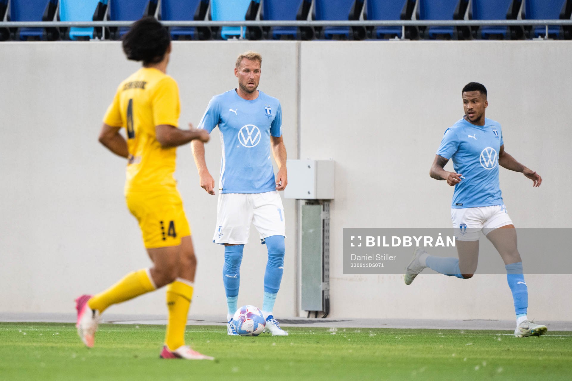 Ola Toivonen and Martin Olsson of Malmö FF