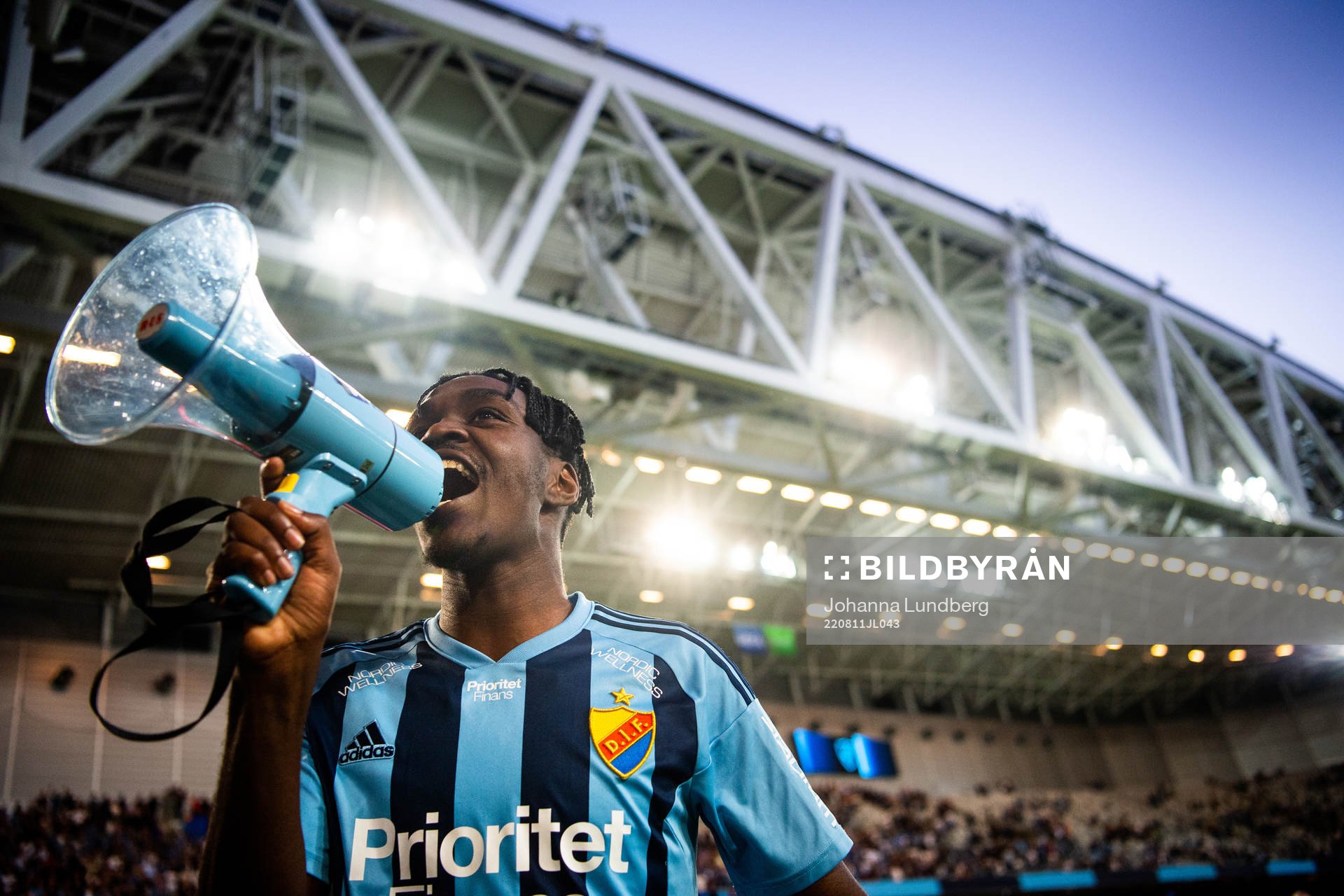 Joel Asoro of Djurgården celebrates
