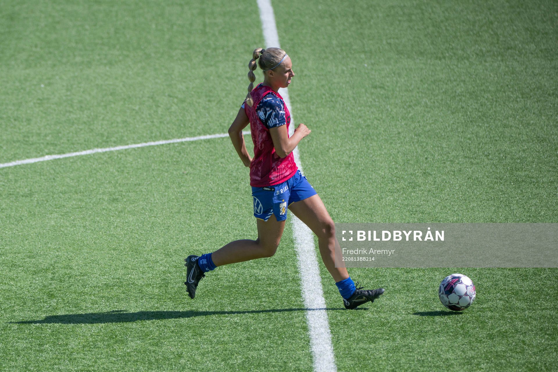 IFK Göteborgs Filippa Hopkins innan fotbollsmatchen i