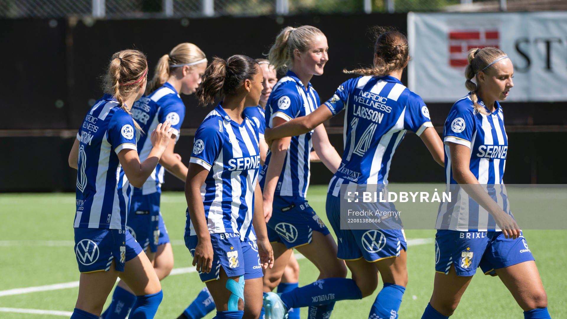 IFK Göteborgs spelare jublar