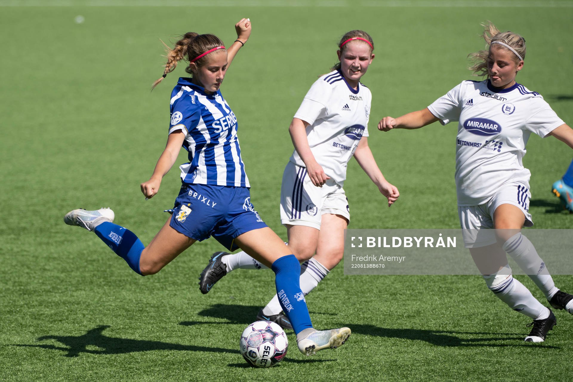 IFK Göteborgs Isabella Svanström under fotbollsmatchen i damernas Division två Nordvästra Götaland mellan IFK Göteborg och Lerums den 13 augusti 2022 i Göteborg.