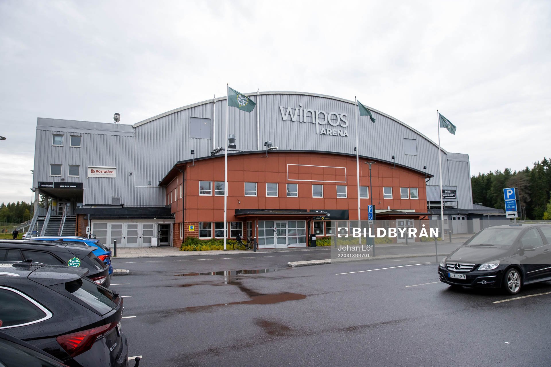 Winpos arena innan träningsmatchen mellan Björklöven och