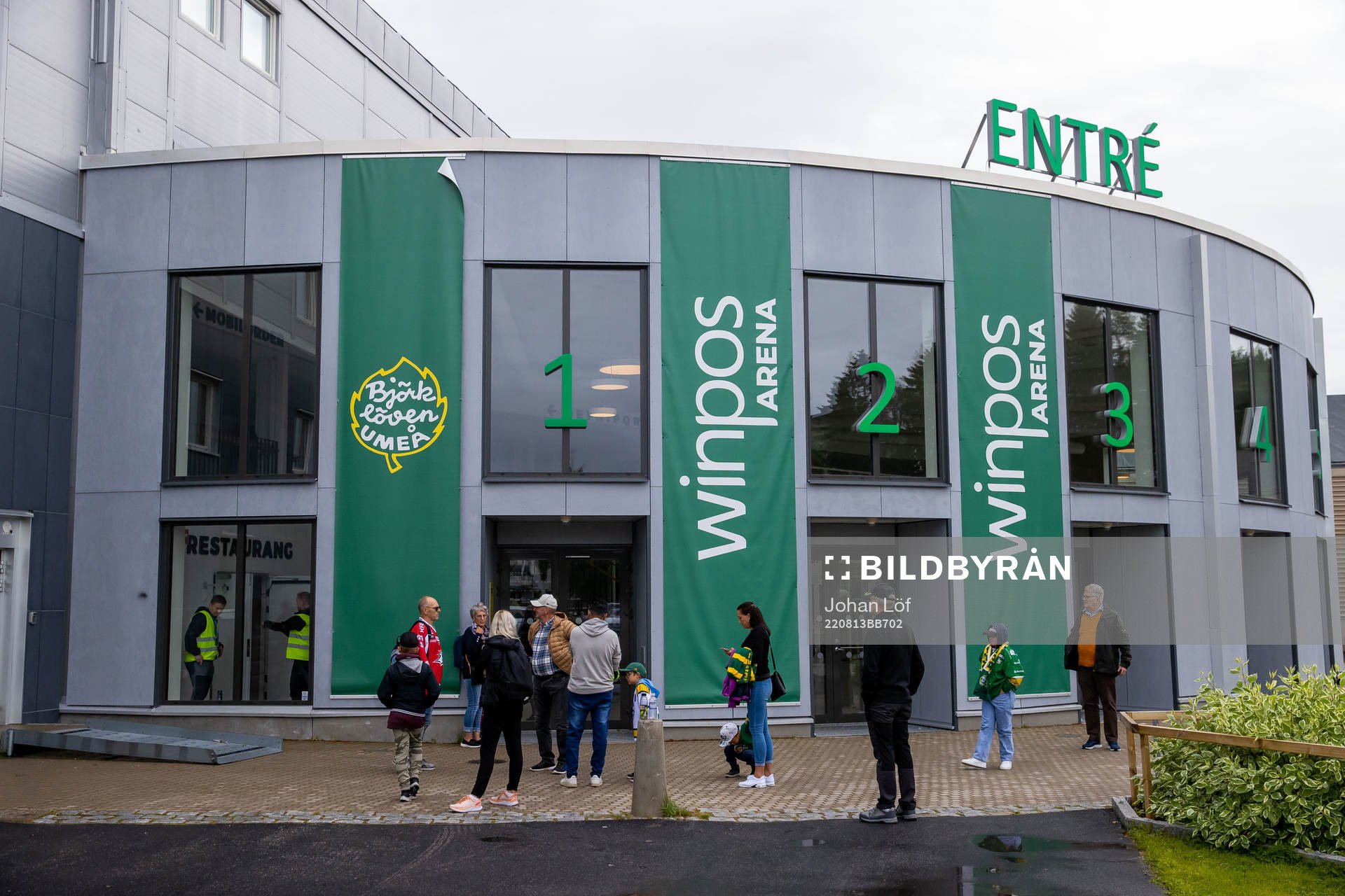 Winpos arena innan träningsmatchen mellan Björklöven och