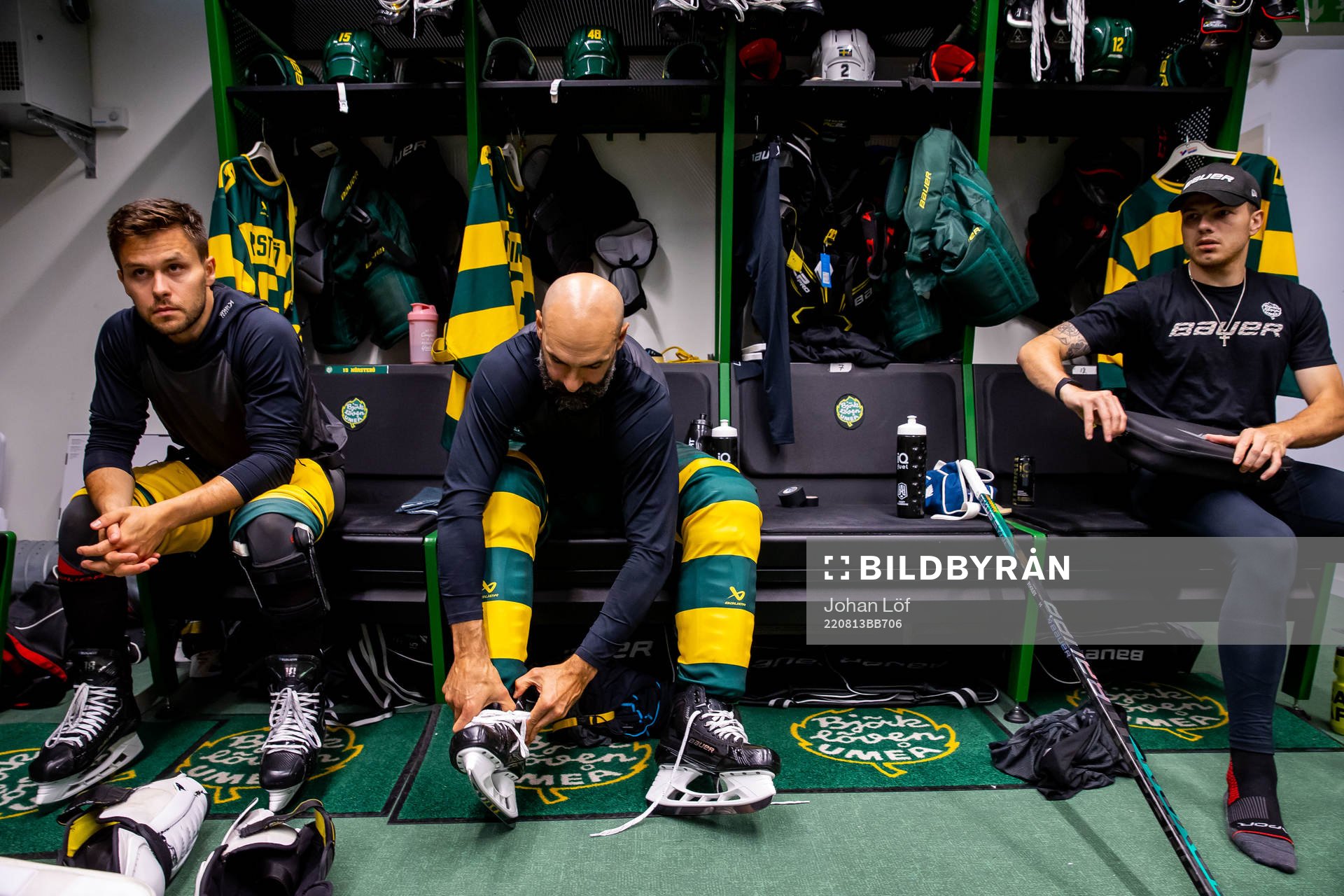 Björklövens Mattias Nörstebö Daniel Rahimi och Ryan