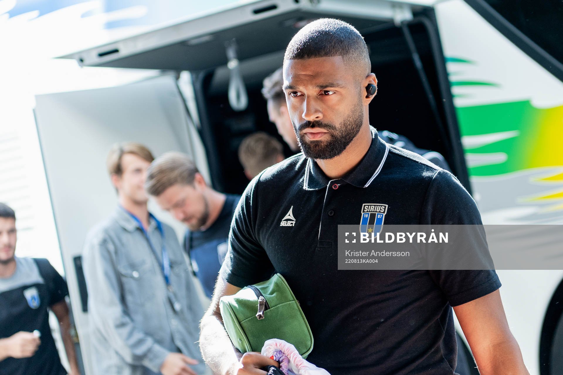 Sirius Kristopher Da Graca före fotbollsmatchen i