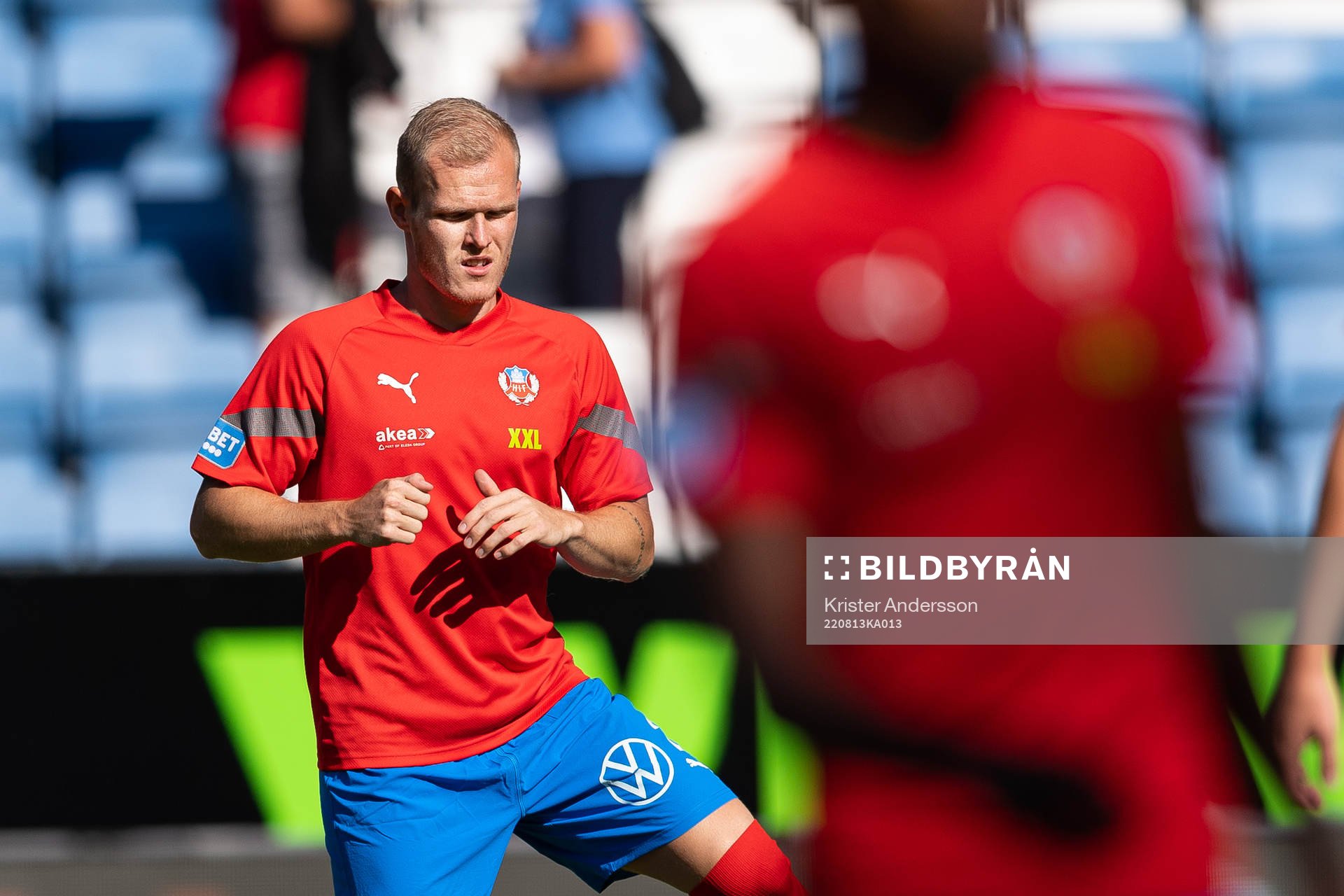 Helsingborgs Philip Rejnhold före fotbollsmatchen i