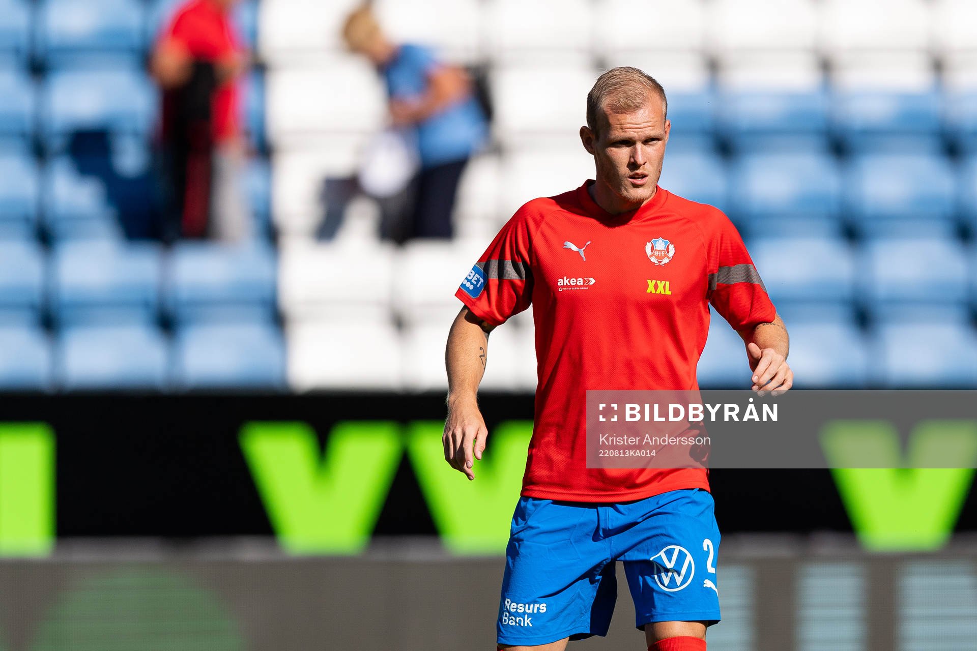 Helsingborgs Philip Rejnhold före fotbollsmatchen i