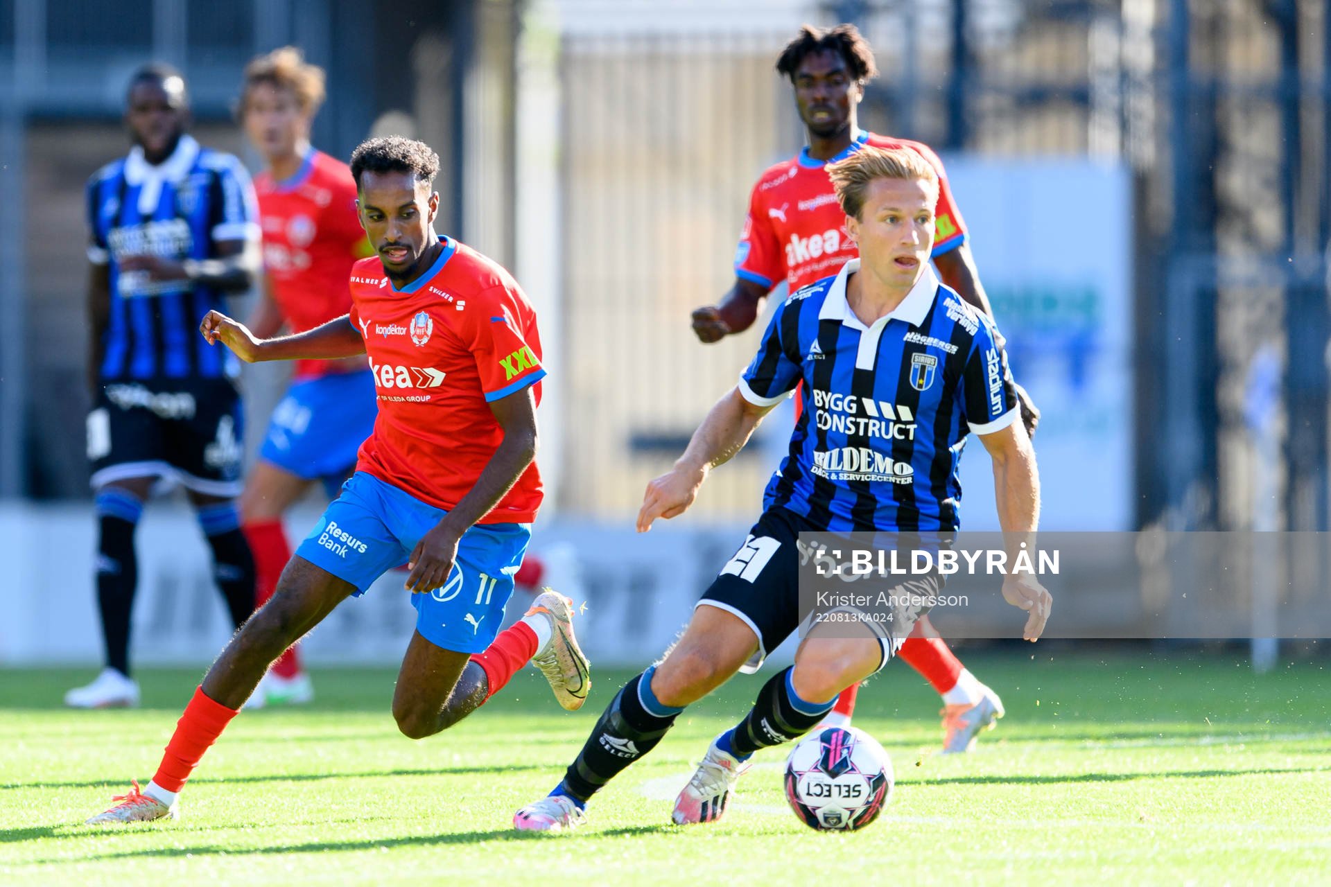 Helsingborgs Taha Abdi Ali och Sirius Daniel Stensson