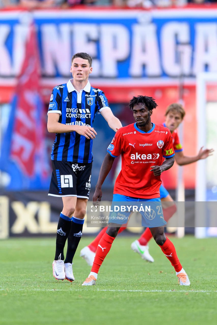 Sirius Jamie Roche och Helsingborgs Benjamin Acquah