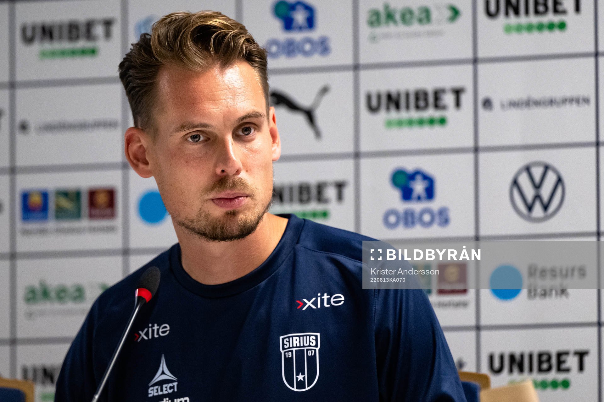Sirius tränare Daniel Bäckström