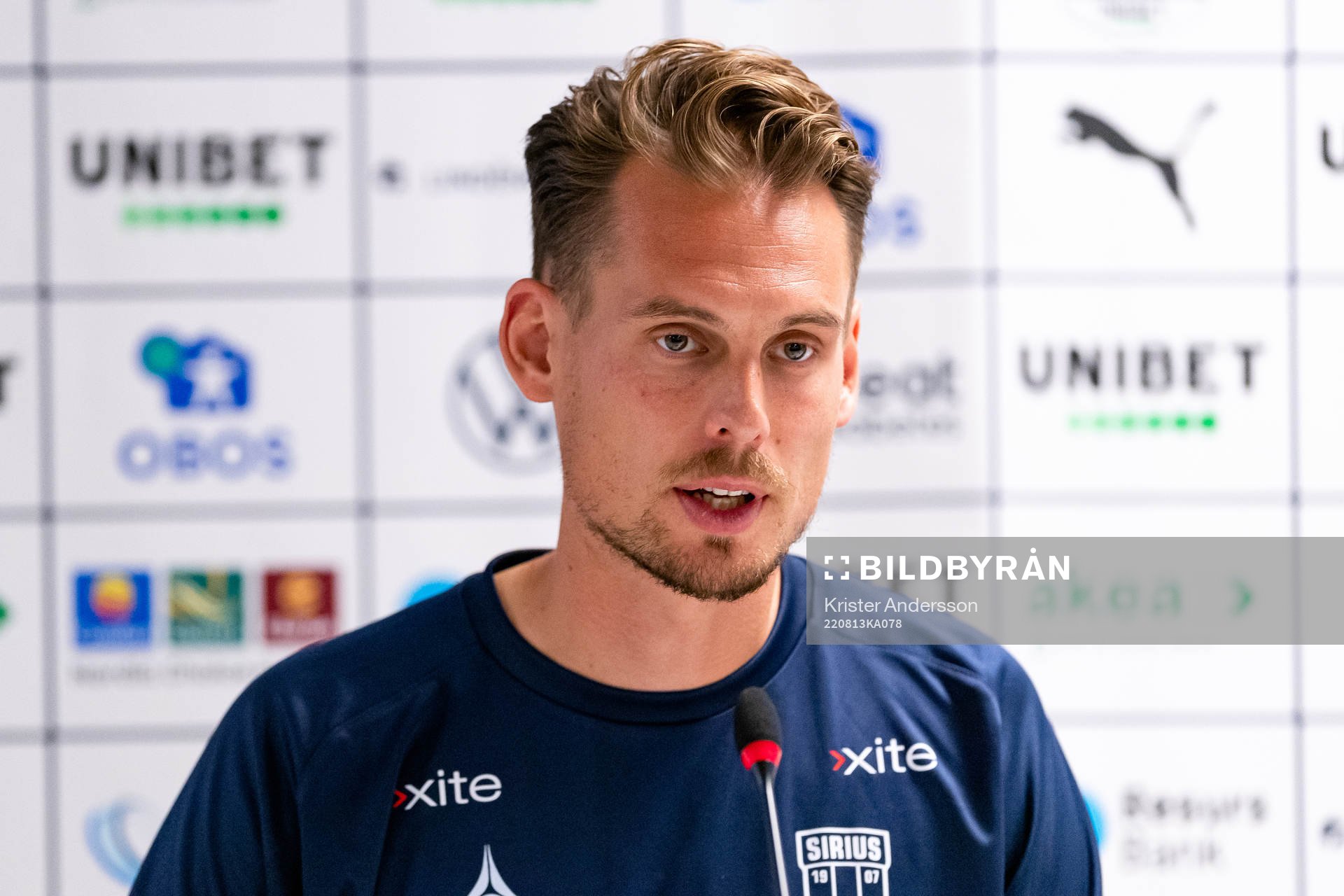 Sirius tränare Daniel Bäckström
