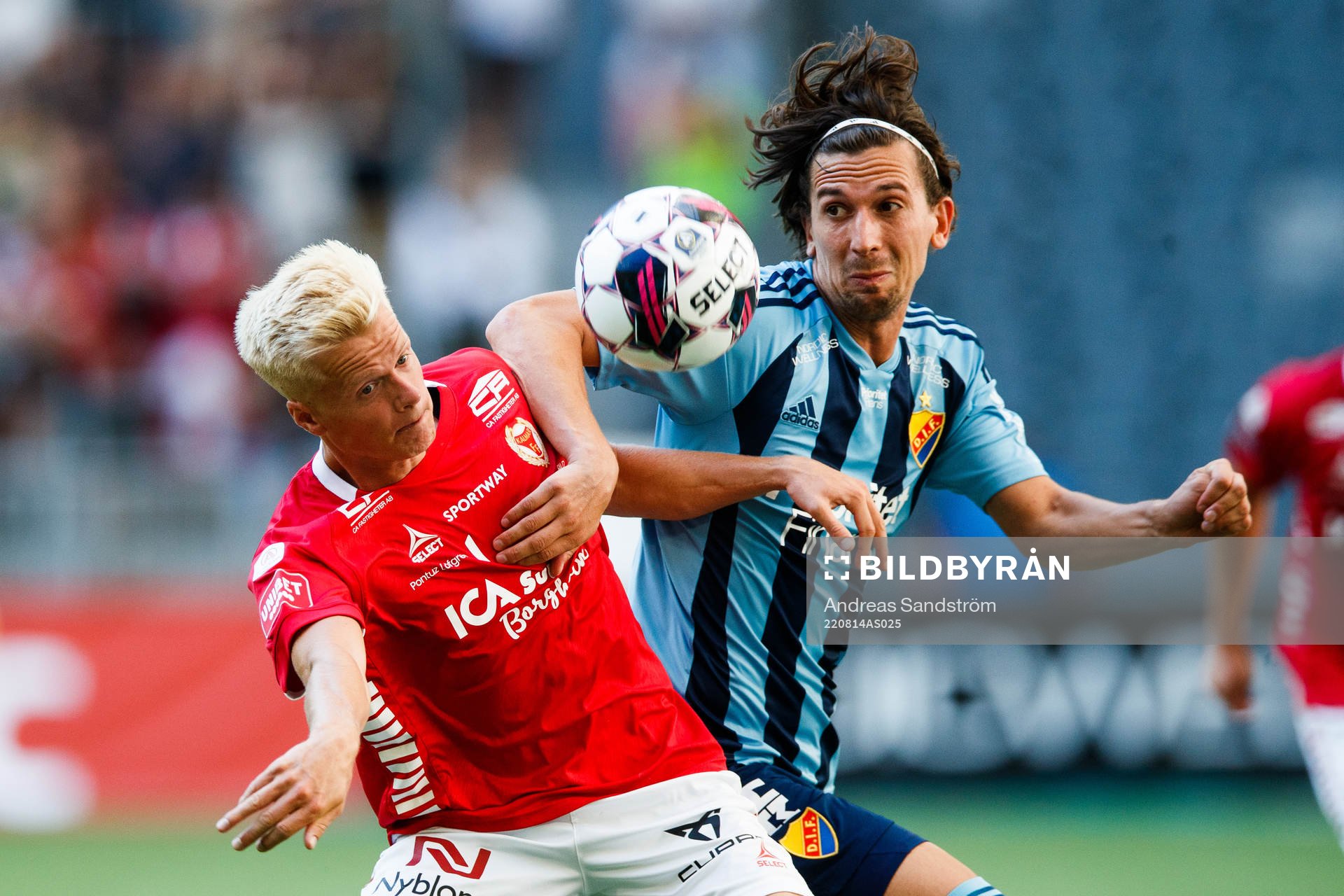 Kalmars Axel Lindahl och Djurgårdens Gustav Wikheim