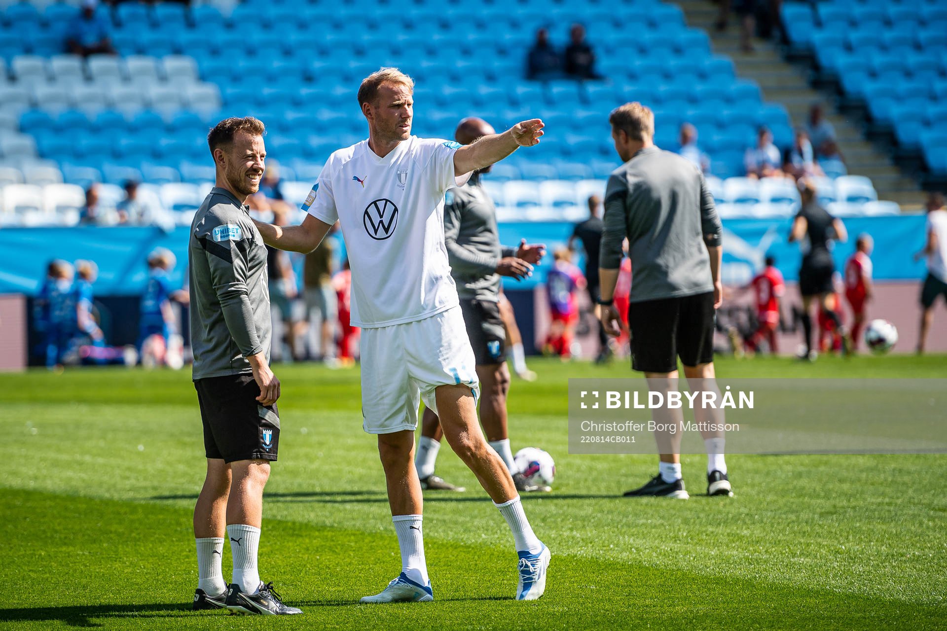Malmö FFs Fystränare Mark Read och Ola Toivonen