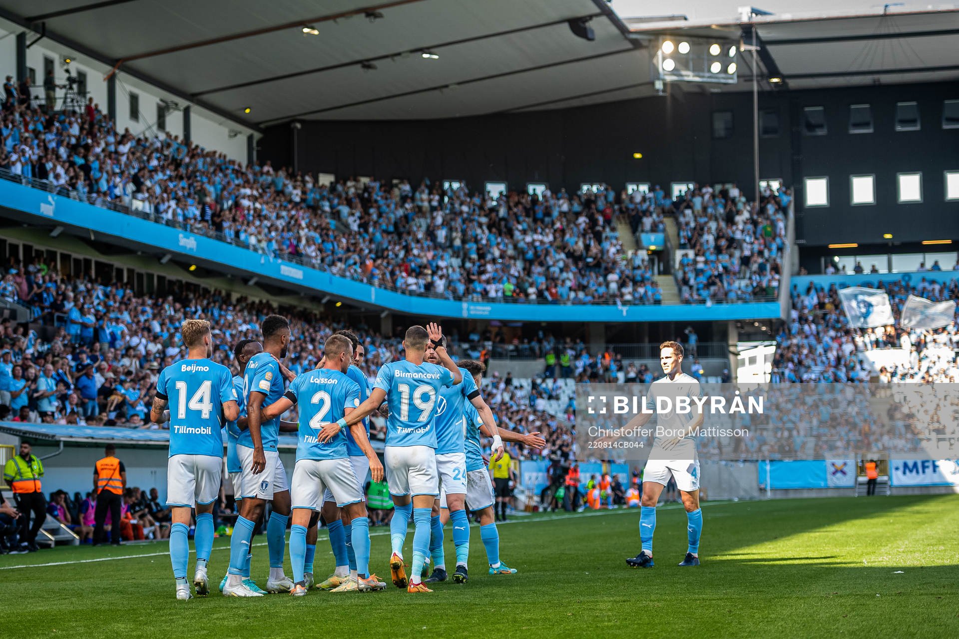 Malmö FFs spelare jublar