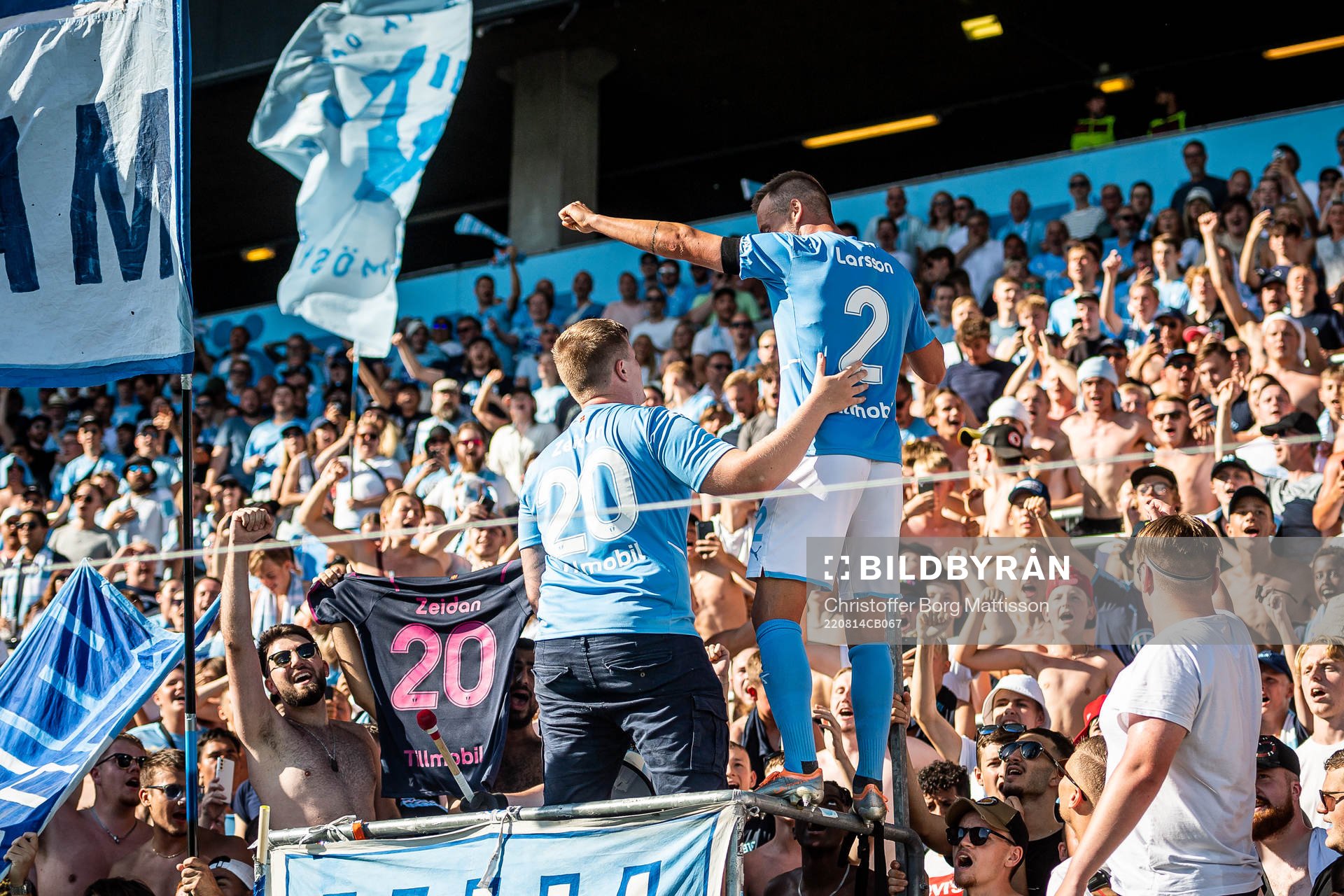 Malmö FFs Eric Larsson jublar