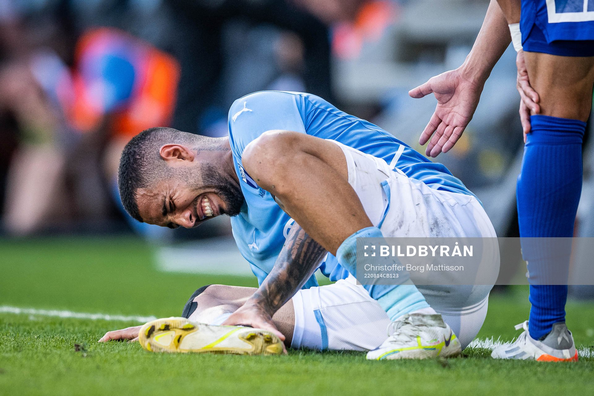 Malmö FFs Sergio Pena har ont