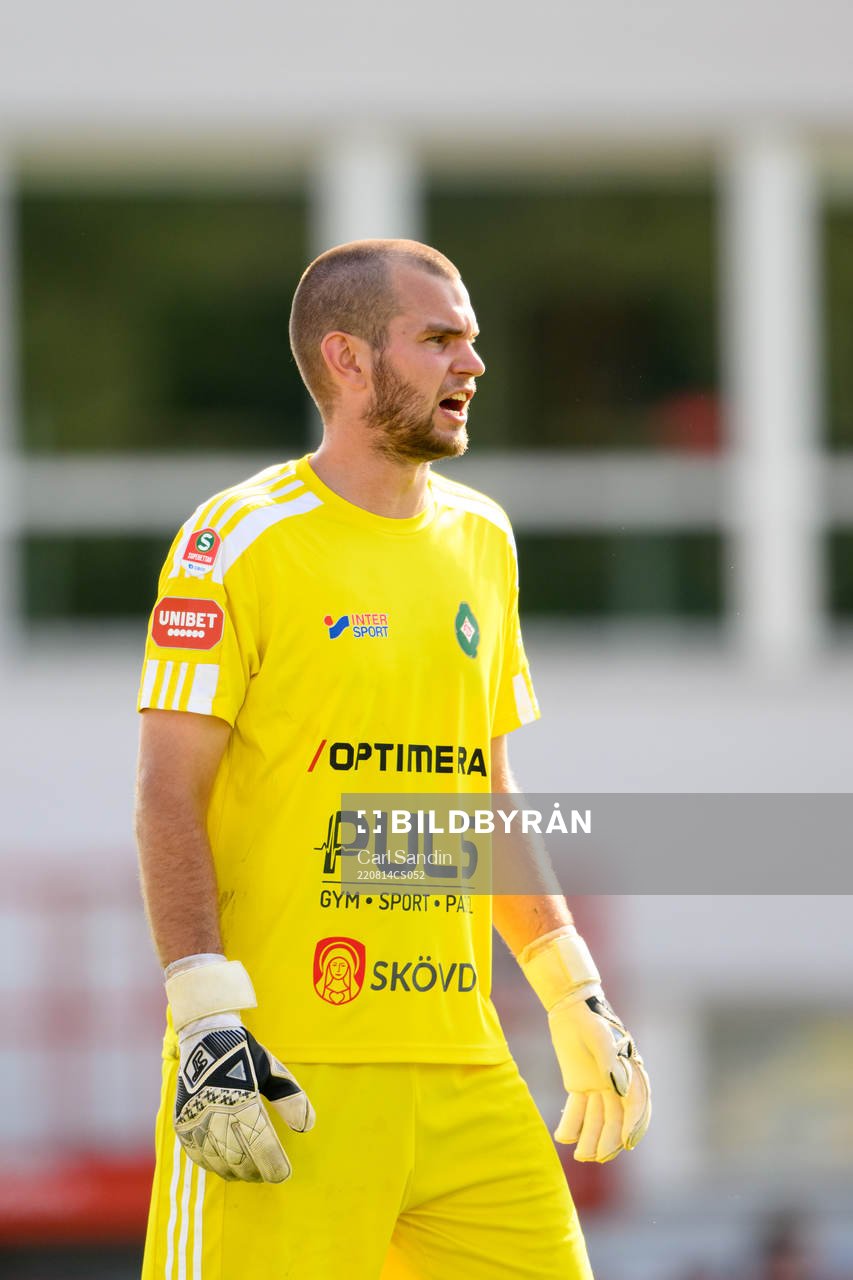 Skövde AIKs målvakt Markus Fröjd