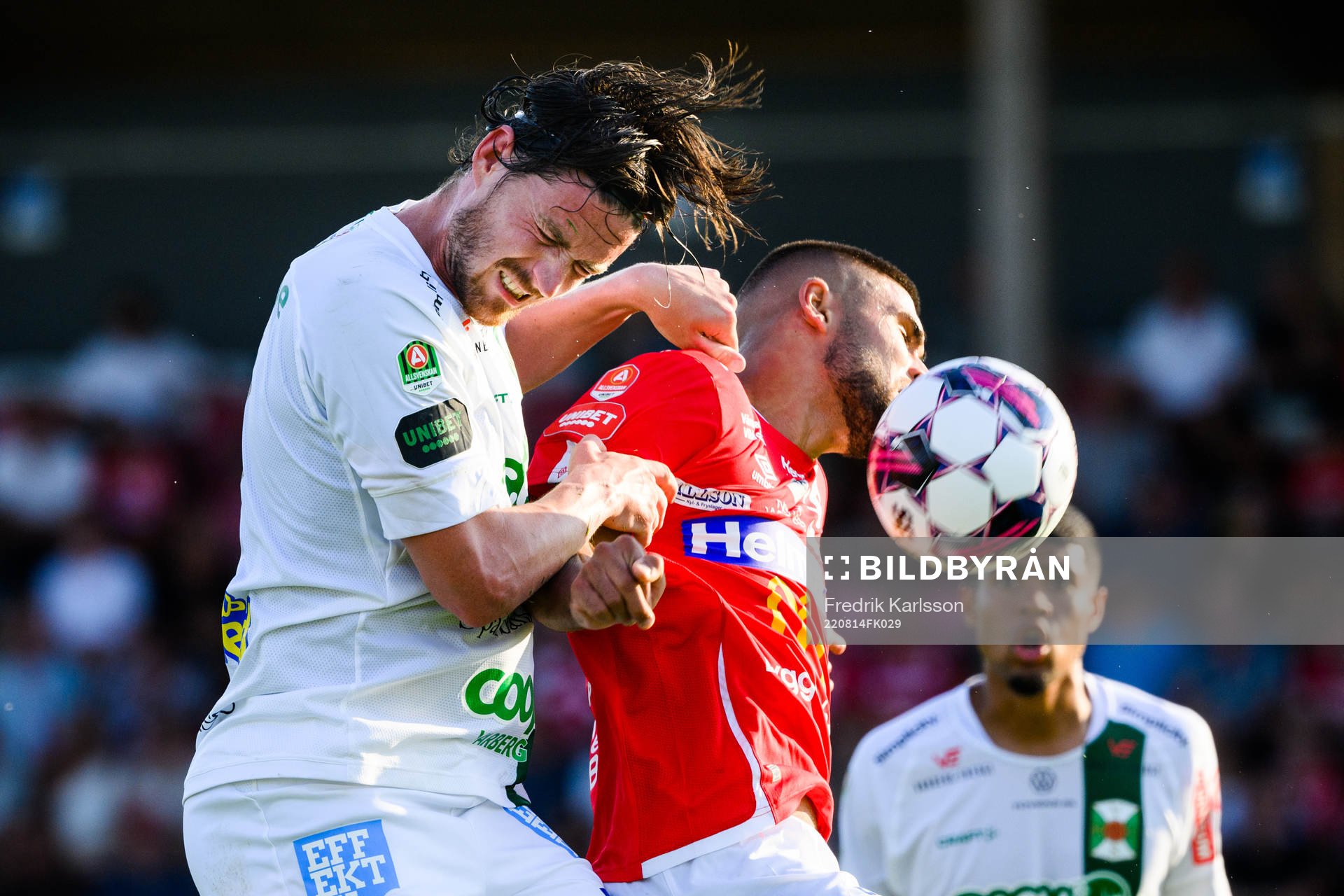 Varbergs Robin Tranberg och Degerfors Christos Gravius